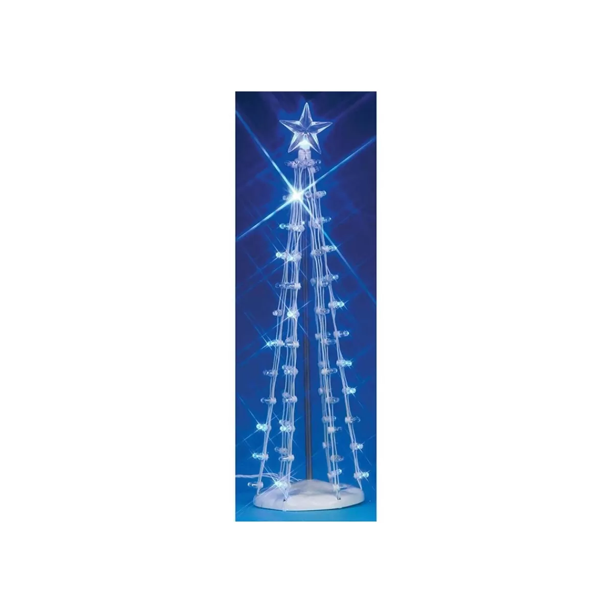 Gloria Store Luci & Alimentatori | Accessori<9 Lighted Silhouette Tree, Blue - Lemax 74657