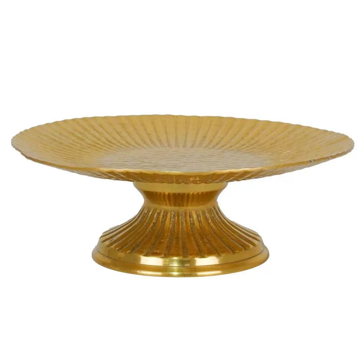 Gloria Store Candelabri-Alzatine-Vassoi | Candele / Porta-Candele / Alzatine<Alzatina In Alluminio Oro 2 Misure