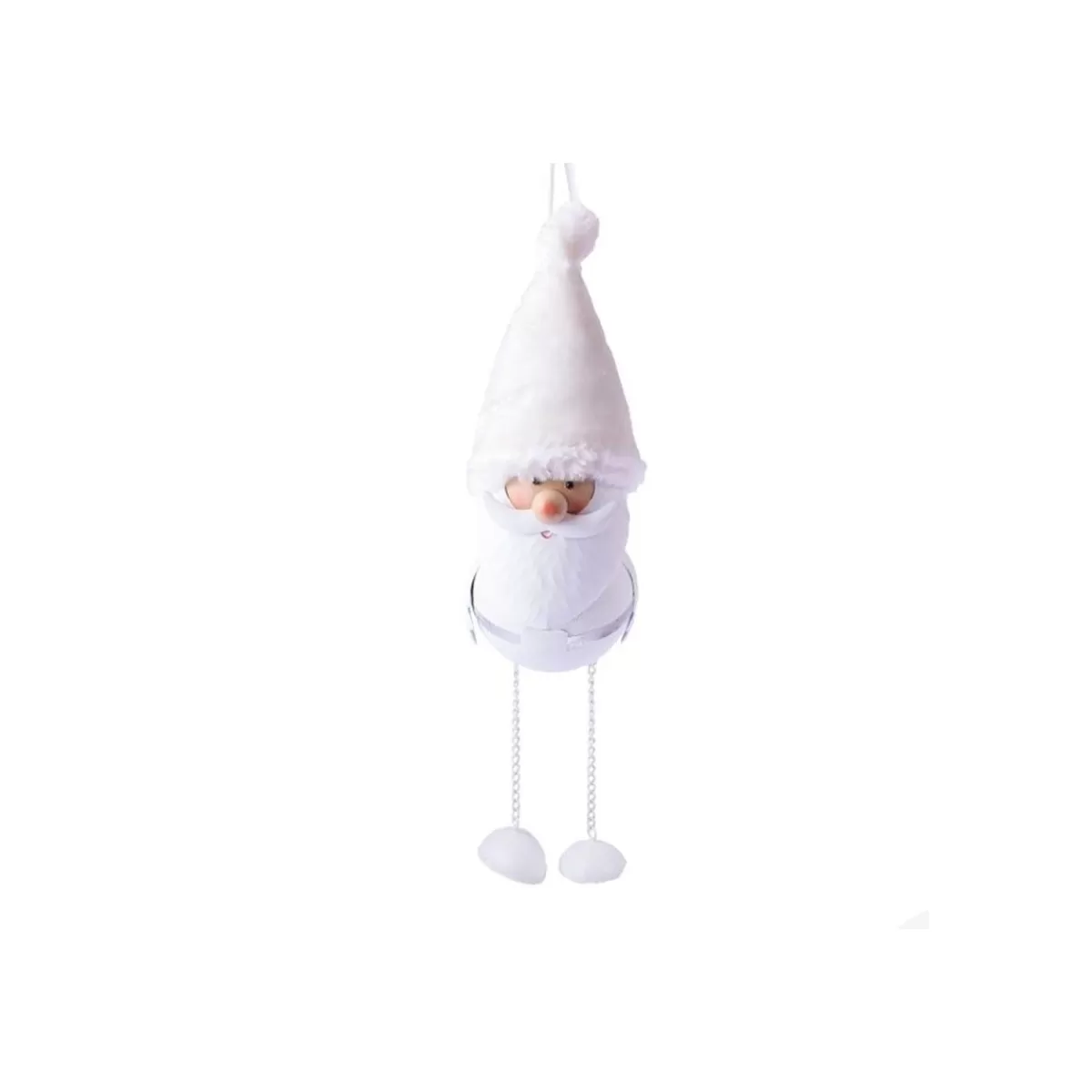 Gloria Store Babbo Natale<Babbo Natale Bianco Da Appendere H.22/31/39 Cm