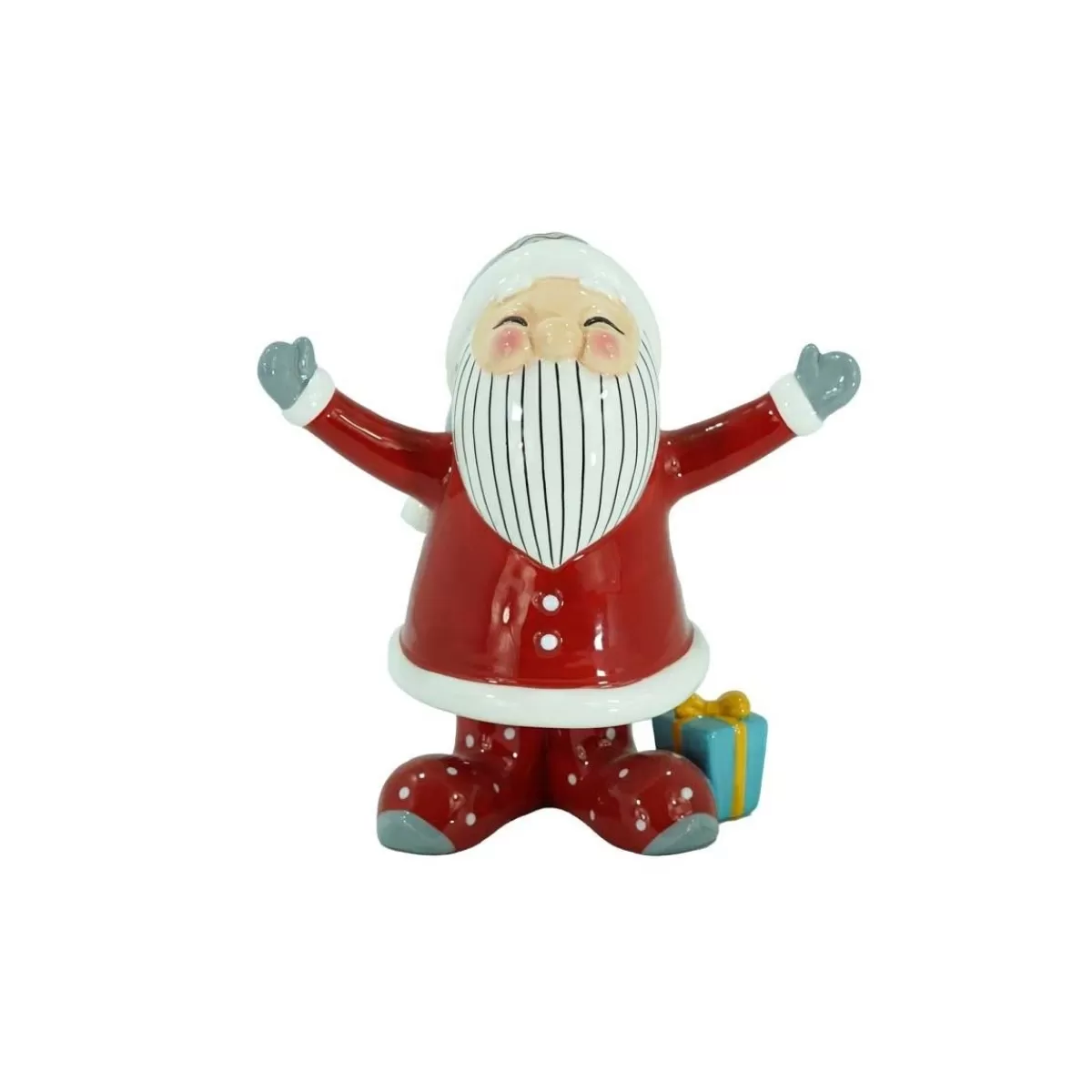 Gloria Store Ceramica | Babbo Natale<Babbo Natale Con Abito Rosso In Ceramica H.20 Cm