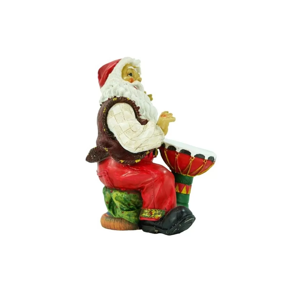 Gloria Store Babbo Natale<Babbo Natale Con Bonghetto In Resina H.20 Cm