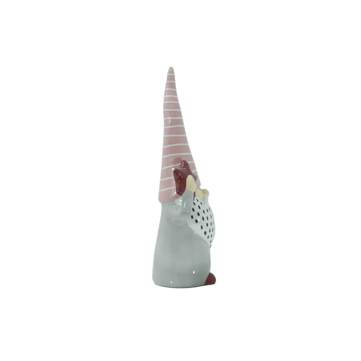 Gloria Store Ceramica | Babbo Natale<Babbo Natale Con Cappello Lungo In Ceramica H.27,5 Cm