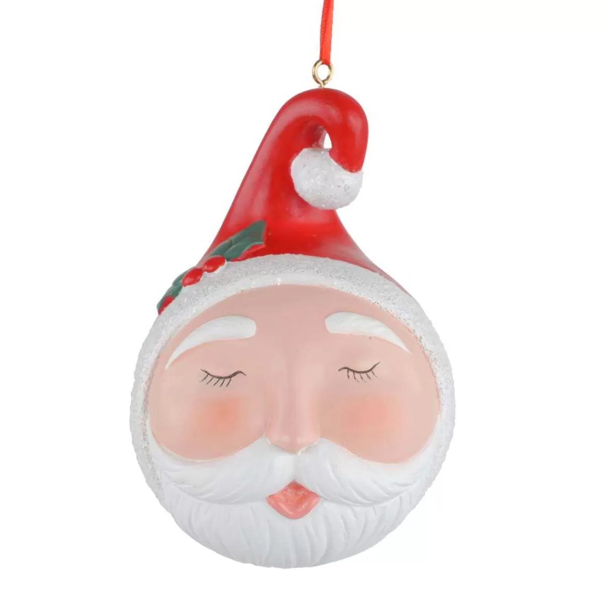 Gloria Store Babbo Natale | Palle di Natale in Plastica<Babbo Natale Da Appendere In Resina D.8 Cm