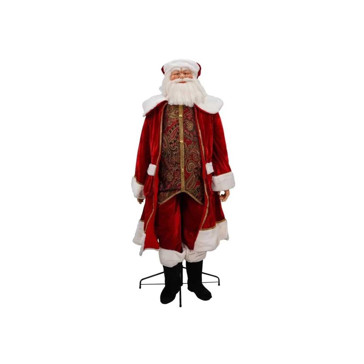 Gloria Store Babbo Natale<Babbo Natale Su Stand Con Abito Rosso H.165 Cm