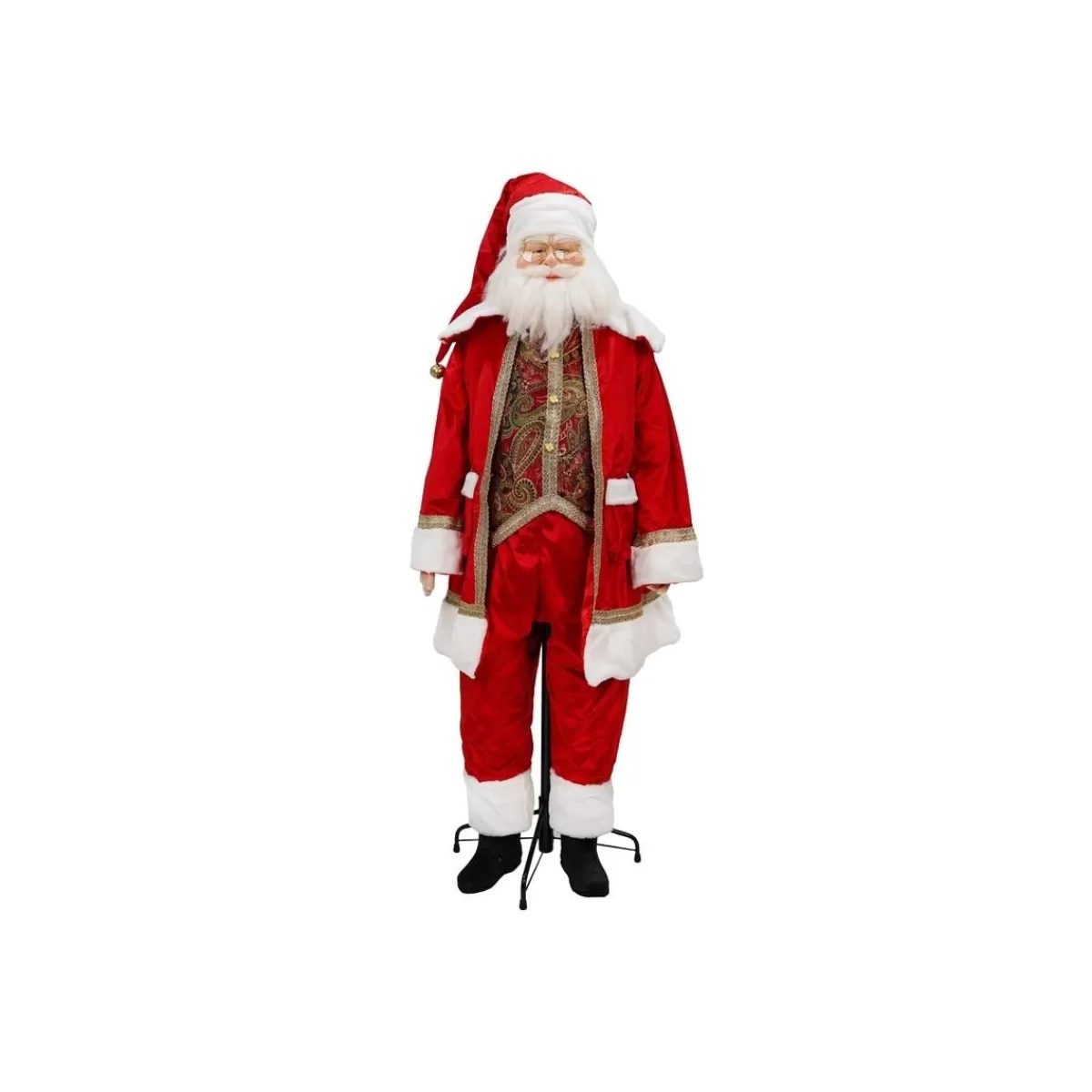 Gloria Store Babbo Natale<Babbo Natale Su Stand Con Abito Rosso H.170 Cm