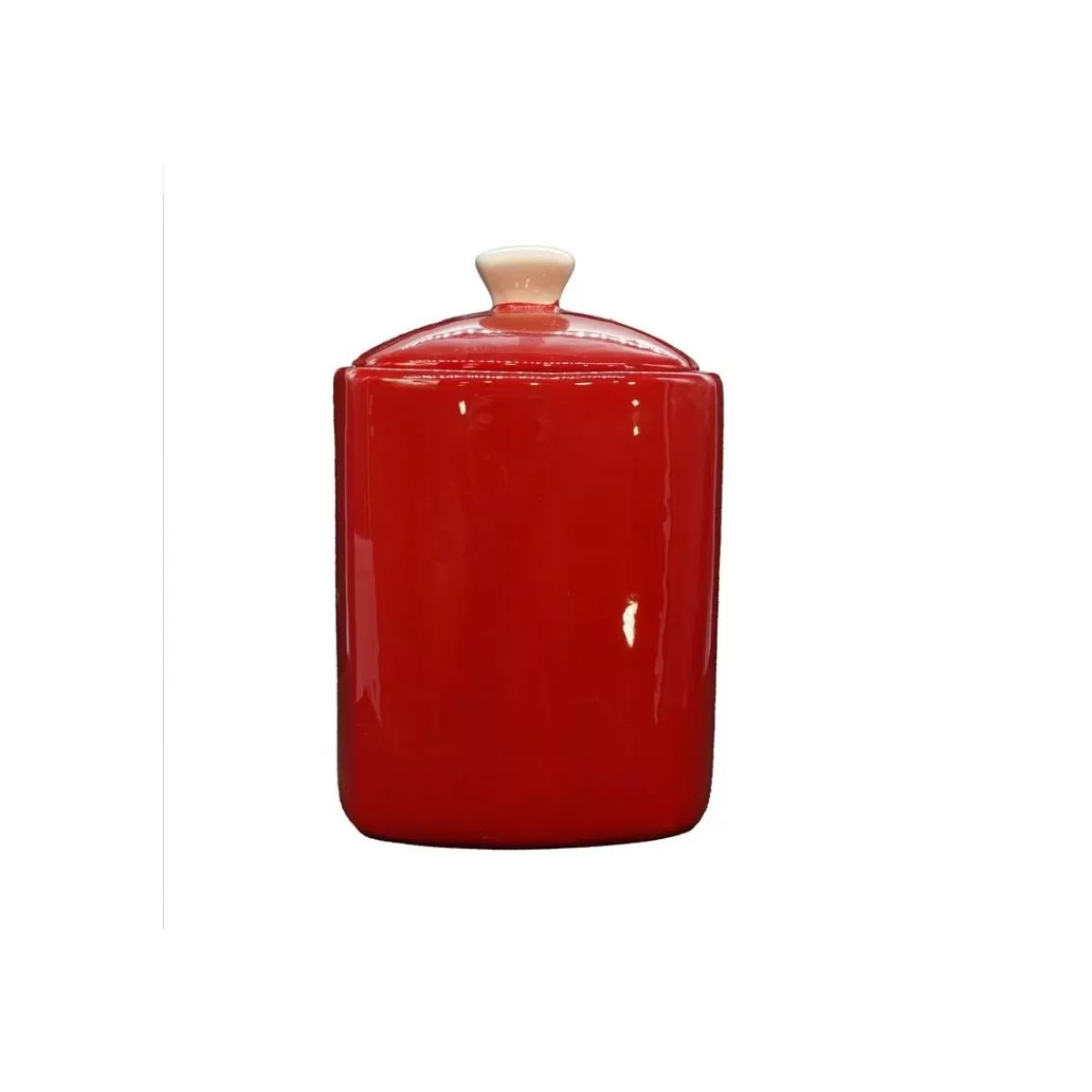 Gloria Store Ceramica<Barattolo In Ceramica Rosso