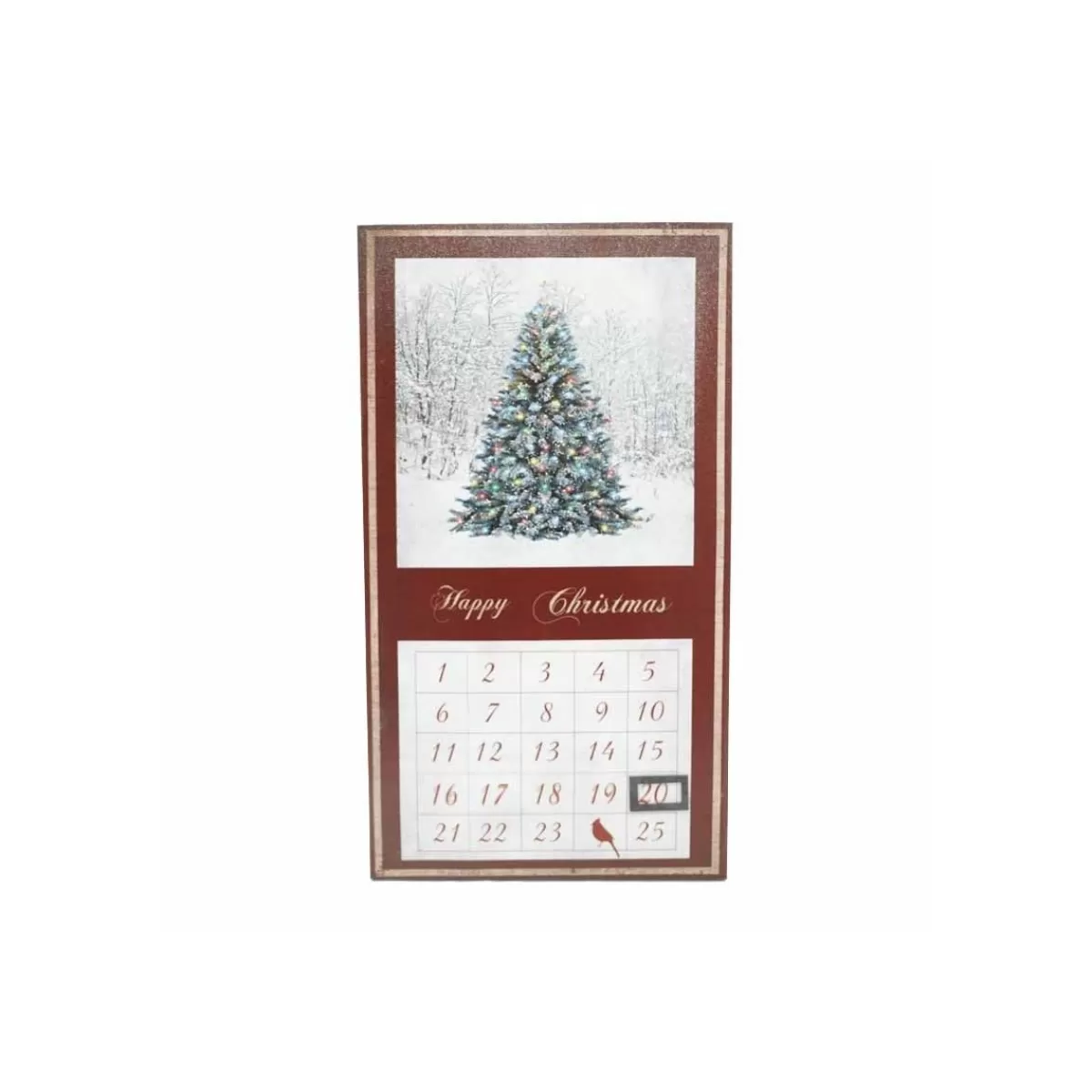 Gloria Store Quadri Natalizi Luminosi<Calendario Dell' Avvento Luminoso Con 5 Luci Led