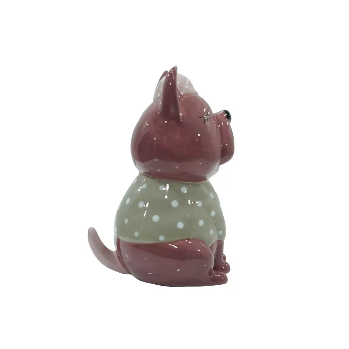 Gloria Store Ceramica<Canagnolino Bordeaux In Ceramica H.12,5 Cm