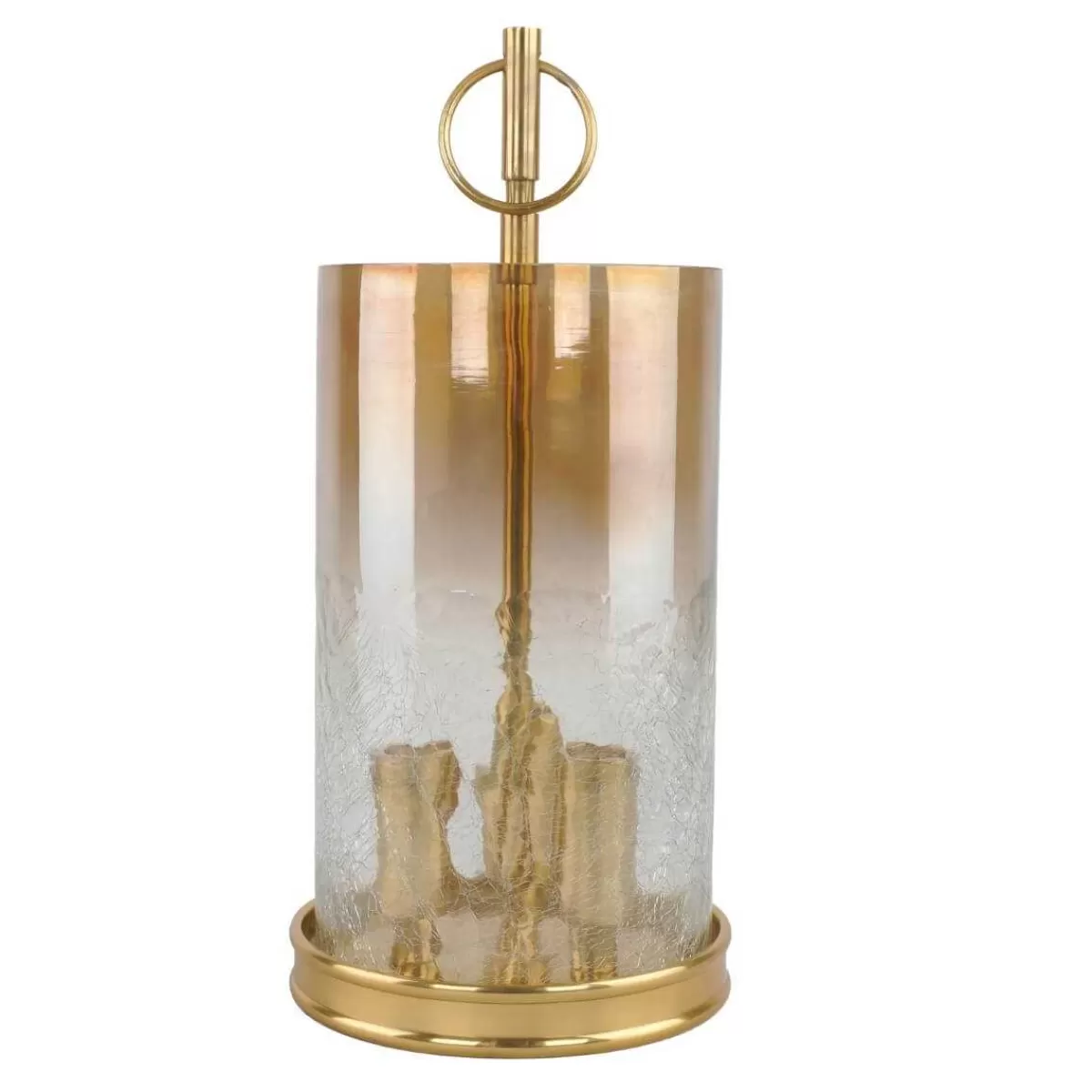 Gloria Store Candelabri-Alzatine-Vassoi | Candele / Porta-Candele / Alzatine<Candelabro In Alluminio Oro E Vetro 2 Misure