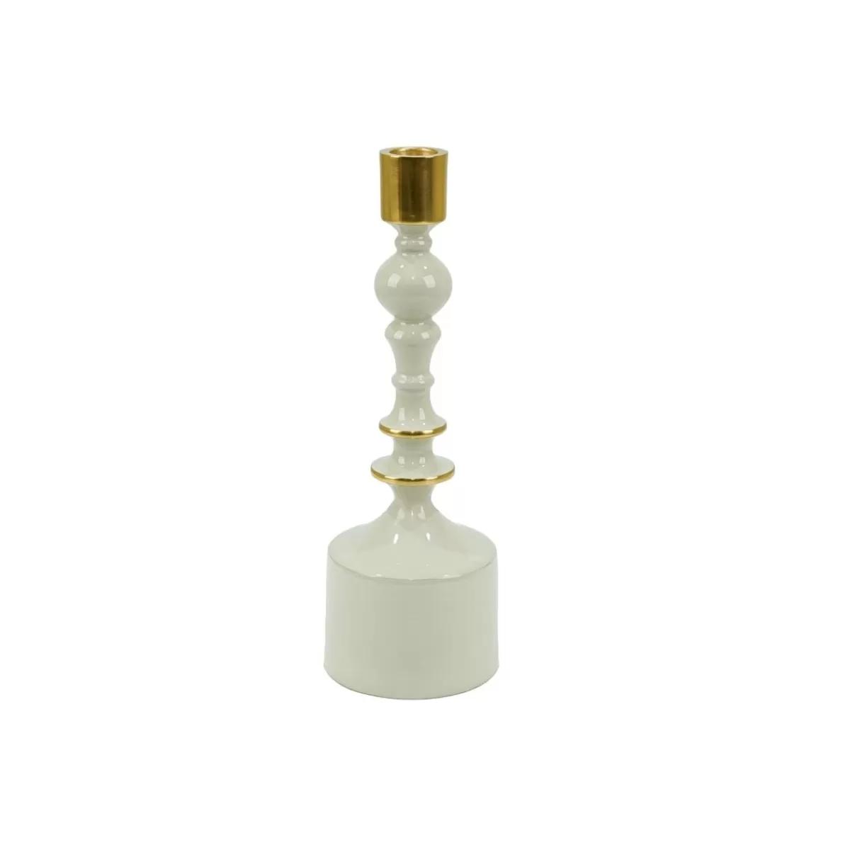 Gloria Store Candele / Porta-Candele / Alzatine<Candelabro In Alluminio Smaltato H.27,5 Cm