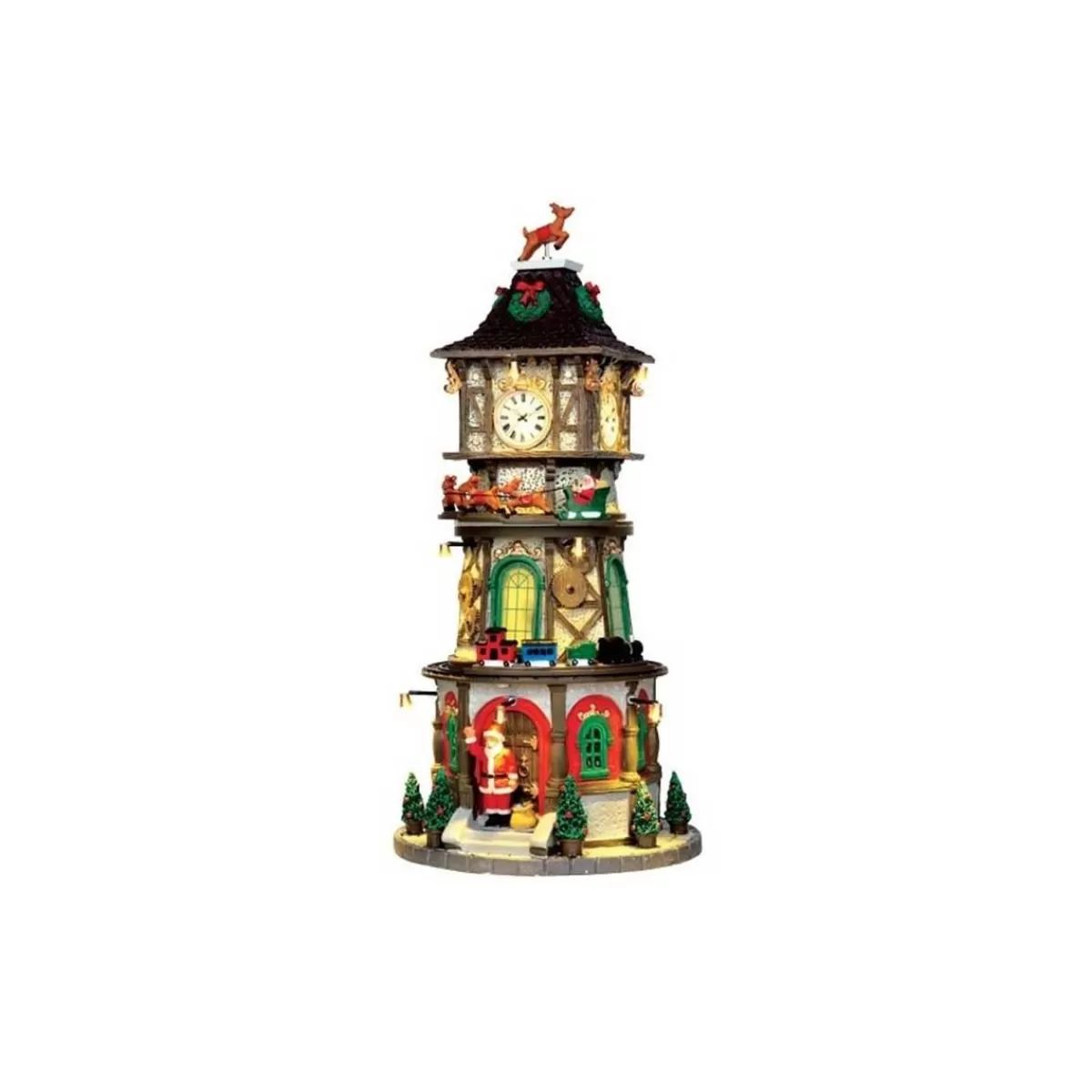 Gloria Store Edifici, Giostre e Scene<Christmas Clock Tower Con Alimentatore 4.5V - Lemax 45735