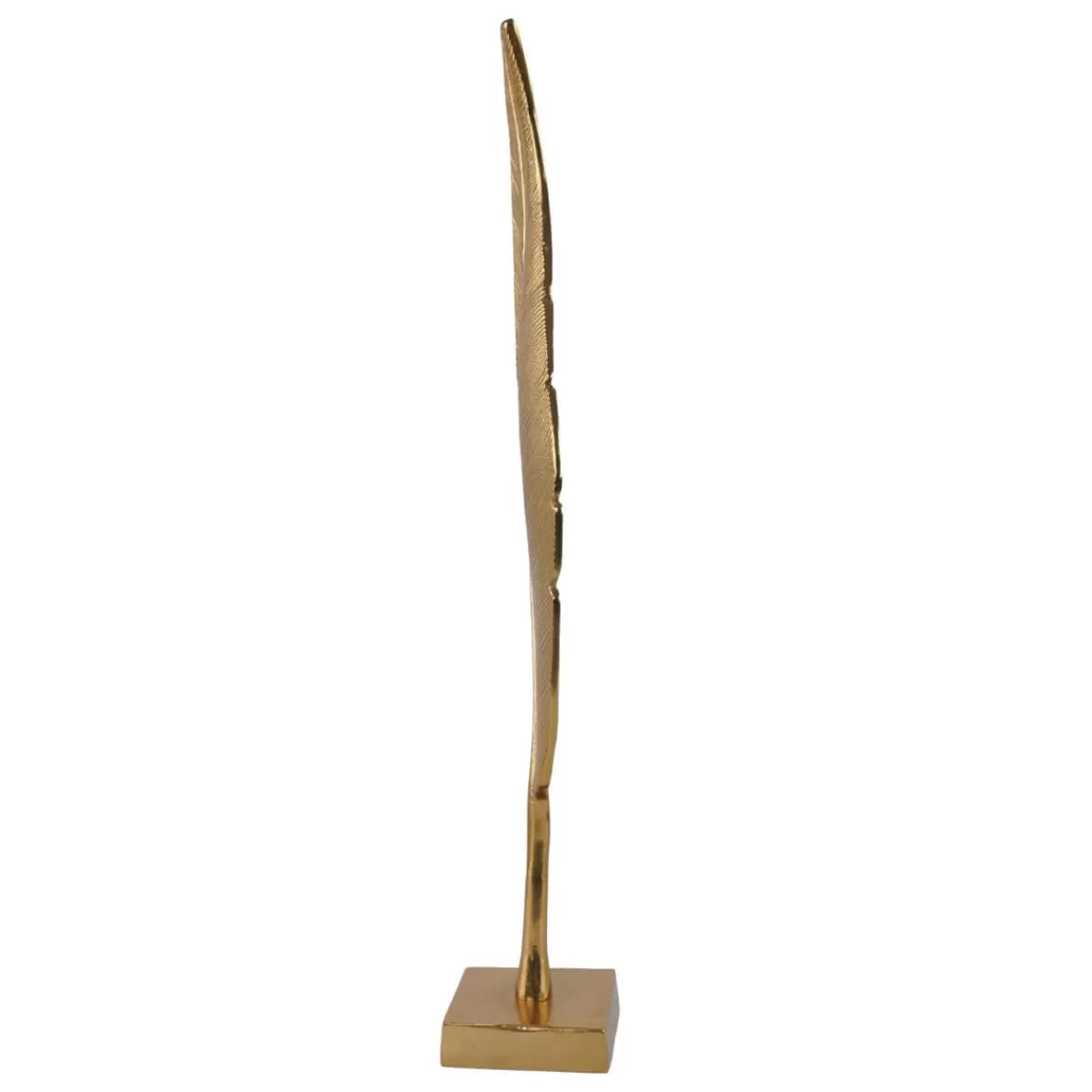 Gloria Store Candelabri-Alzatine-Vassoi<Complemento D'Arredo Foglia In Alluminio Oro H.62,5 Cm