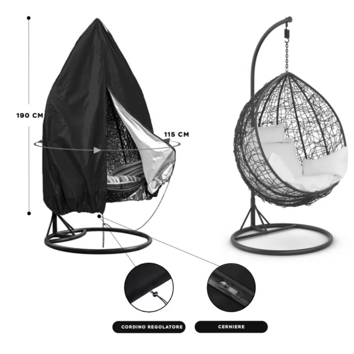 Gloria Store Amache & Dondoli<Copertura Impermeabile Per Poltrone Sospese Da Giardino