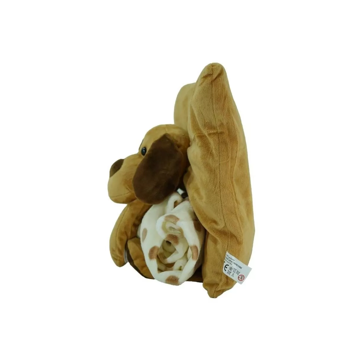 Gloria Store Peluche & Cuscini<Cuscino Con Cagnolino In Peluche Marrone 31x31 Cm