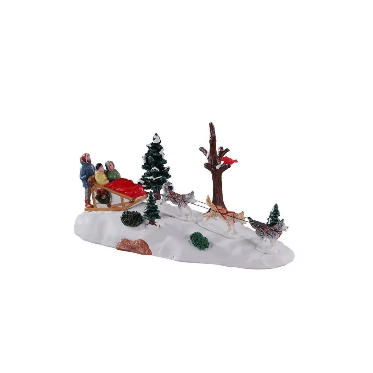 Gloria Store Personaggi | Edifici, Giostre e Scene<Dog Sledding Afternoon - Lemax 13557