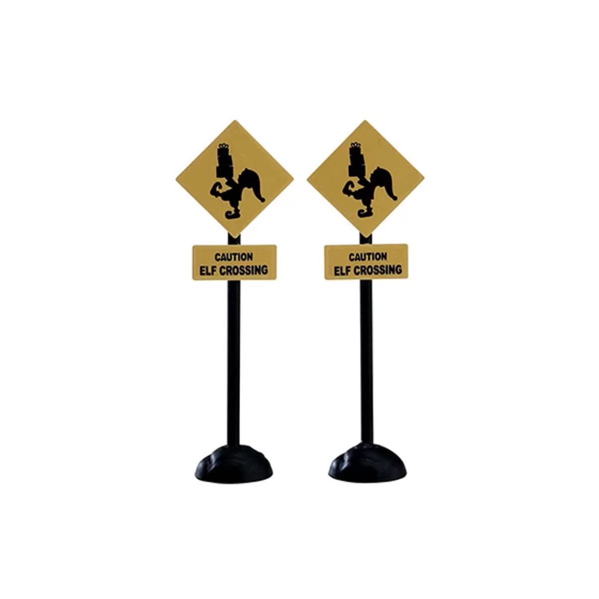 Gloria Store Allestimento villaggio | Accessori<Elf Crossing Sign, Set Of 2 - Lemax 74238