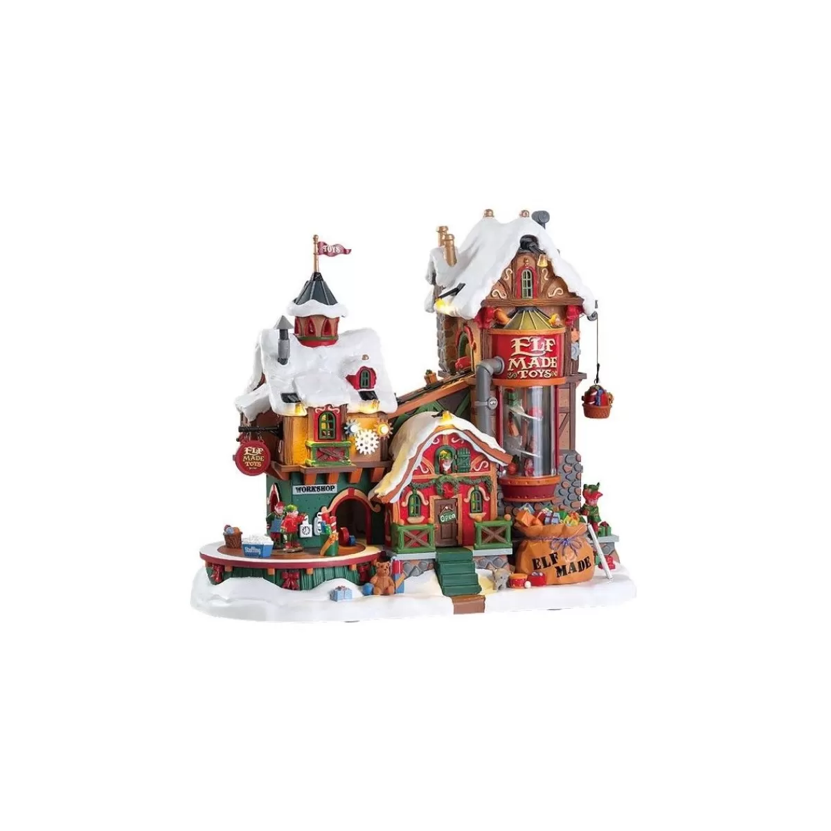 Gloria Store Edifici, Giostre e Scene<Elf Made Toy Factory - Lemax 75190