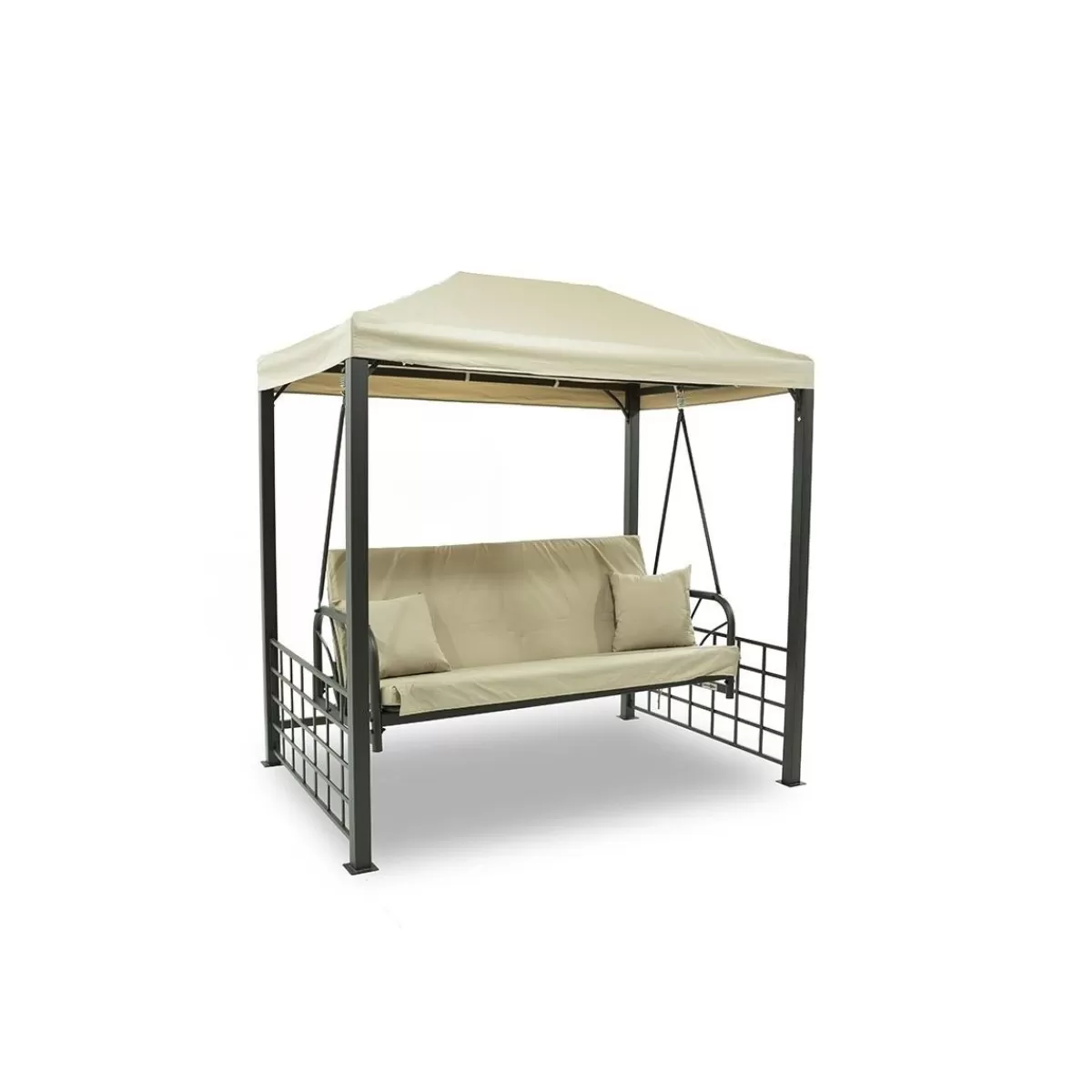 Gloria Store Amache & Dondoli<Gazebo Dondolo Da Giardino Marrone E Beige