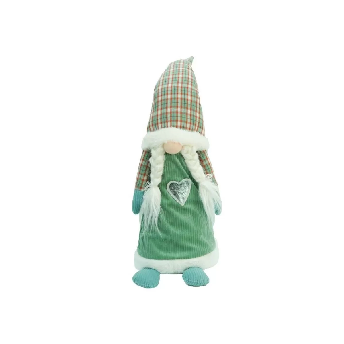 Gloria Store Gnomi Natalizi<Gnomo Di Natale Con Abito Verde Acqua H.65 Cm