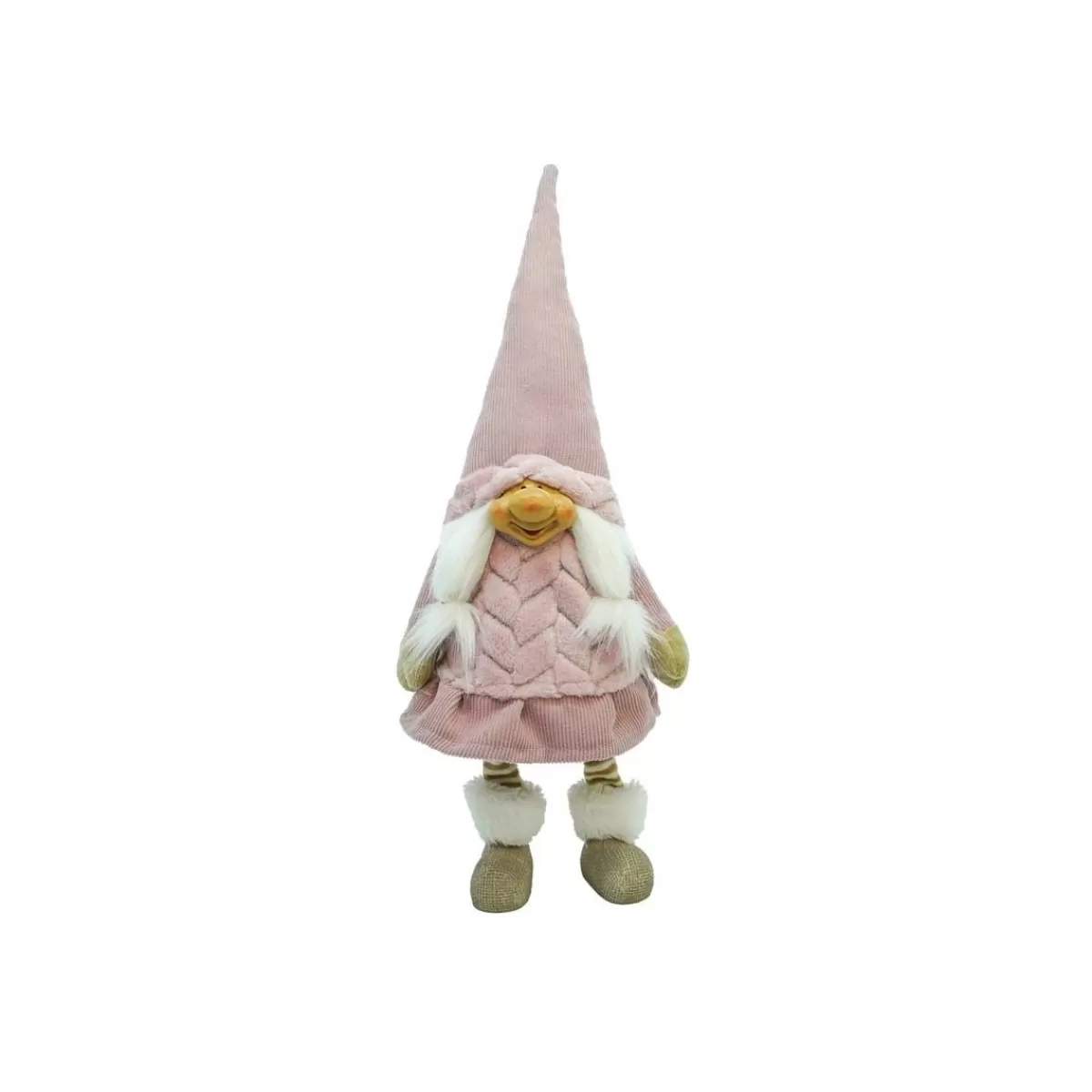 Gloria Store Gnomi Natalizi<Gnomo Di Natale In Piedi Rosa H.54 Cm