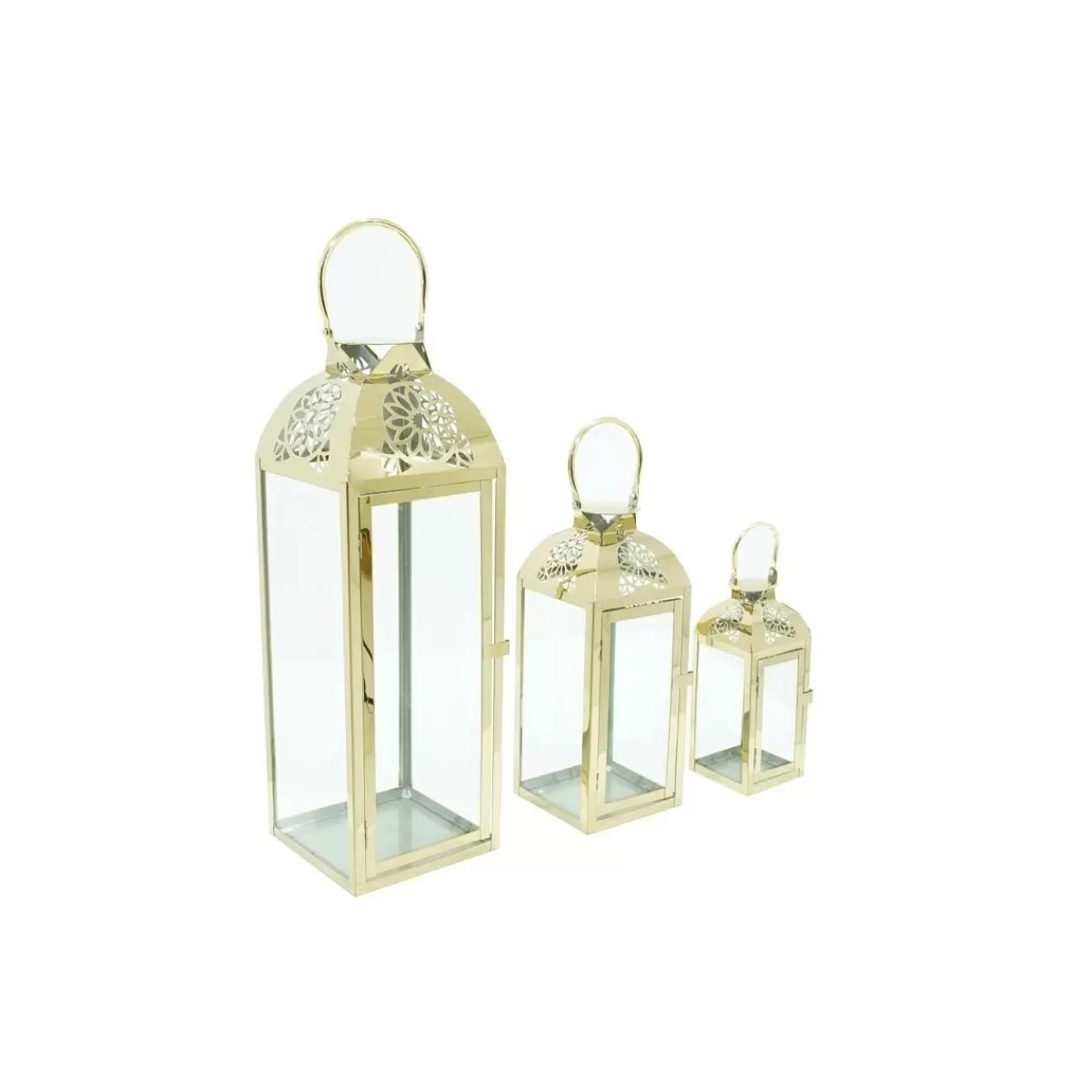 Gloria Store • Lanterne<Lanterne Da Giardino Oro Set Da 3