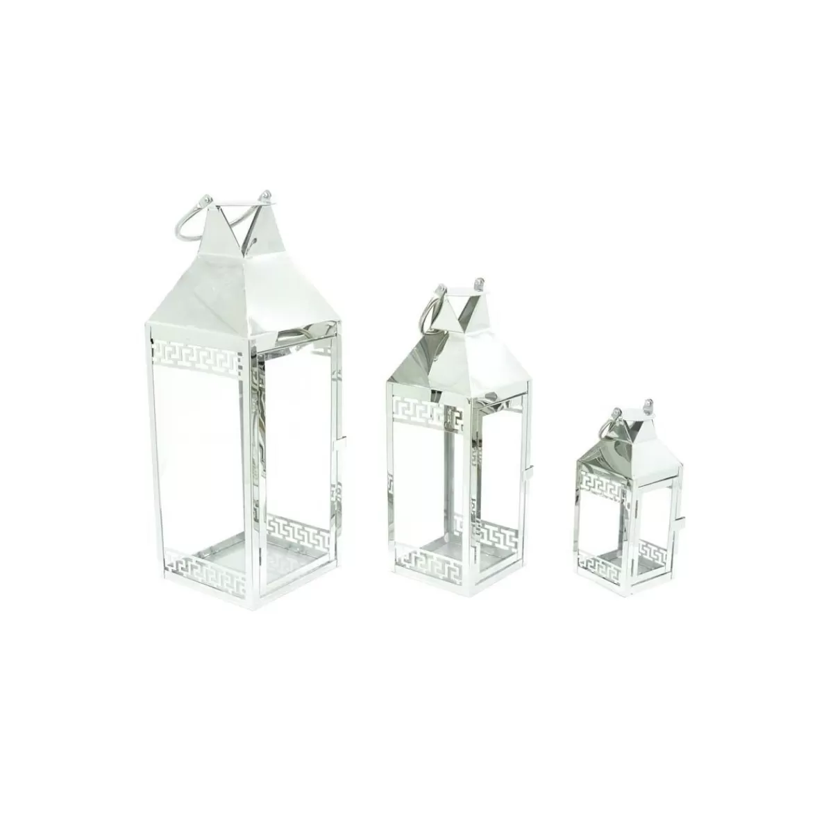 Gloria Store • Lanterne<Lanterne Da Giardino Silver Set Da 3