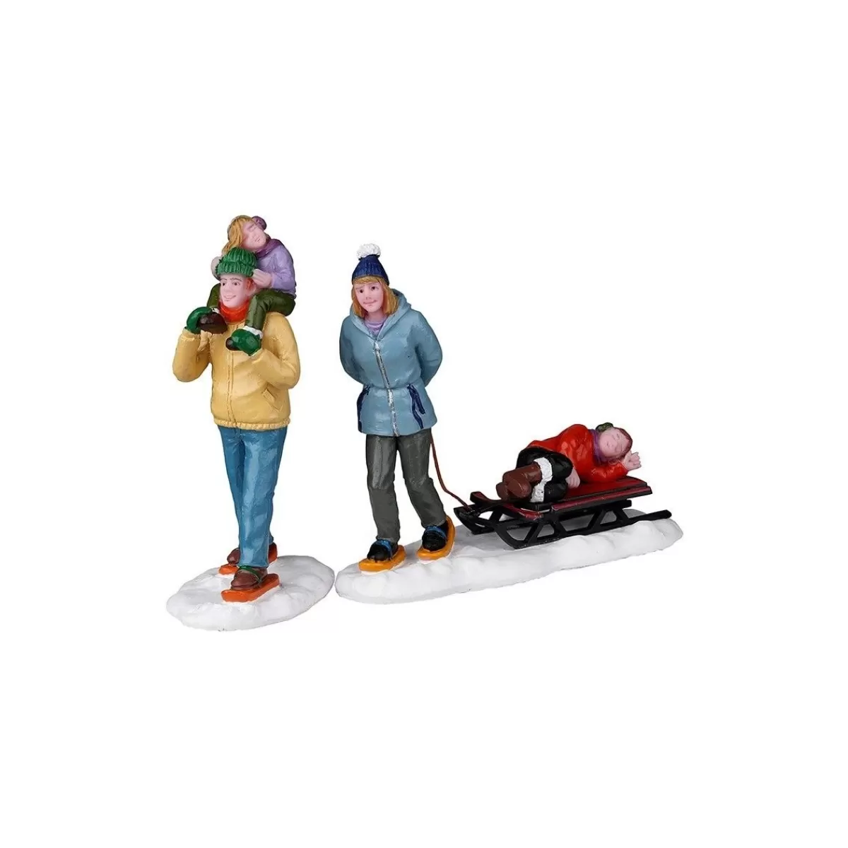 Gloria Store Personaggi<Long Day Snowshoeing Set Of 2 - Lemax 22148