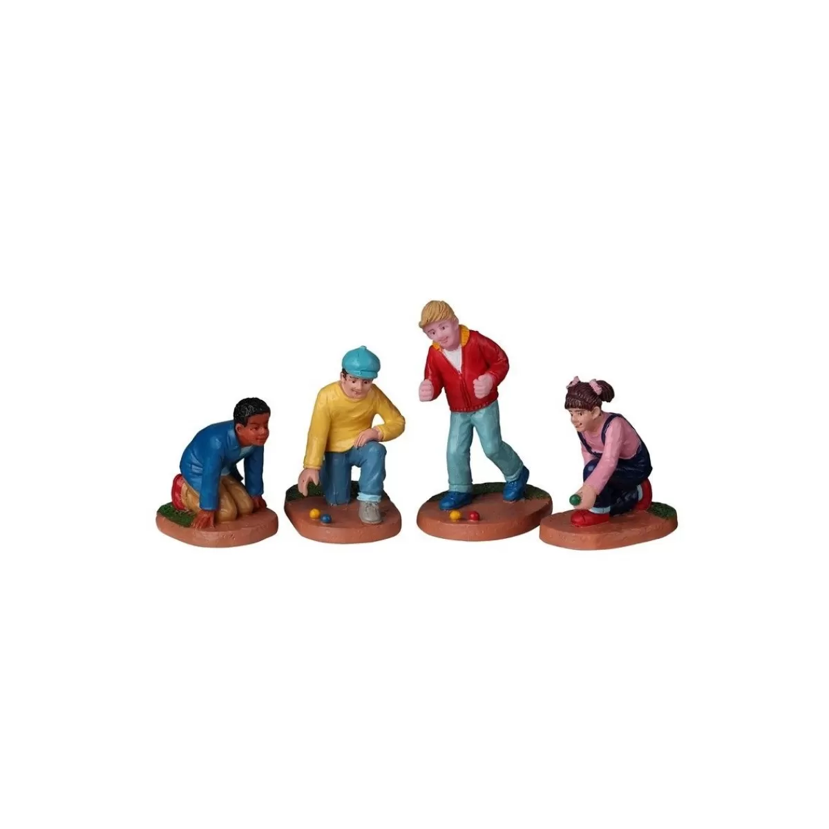 Gloria Store Personaggi<Marbles Champ Set Of 4 - Lemax 22118