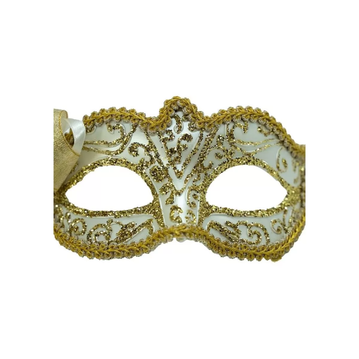 Gloria Store Linea Natalizia Premium<Maschera Oro E Avorio 15x8 Cm