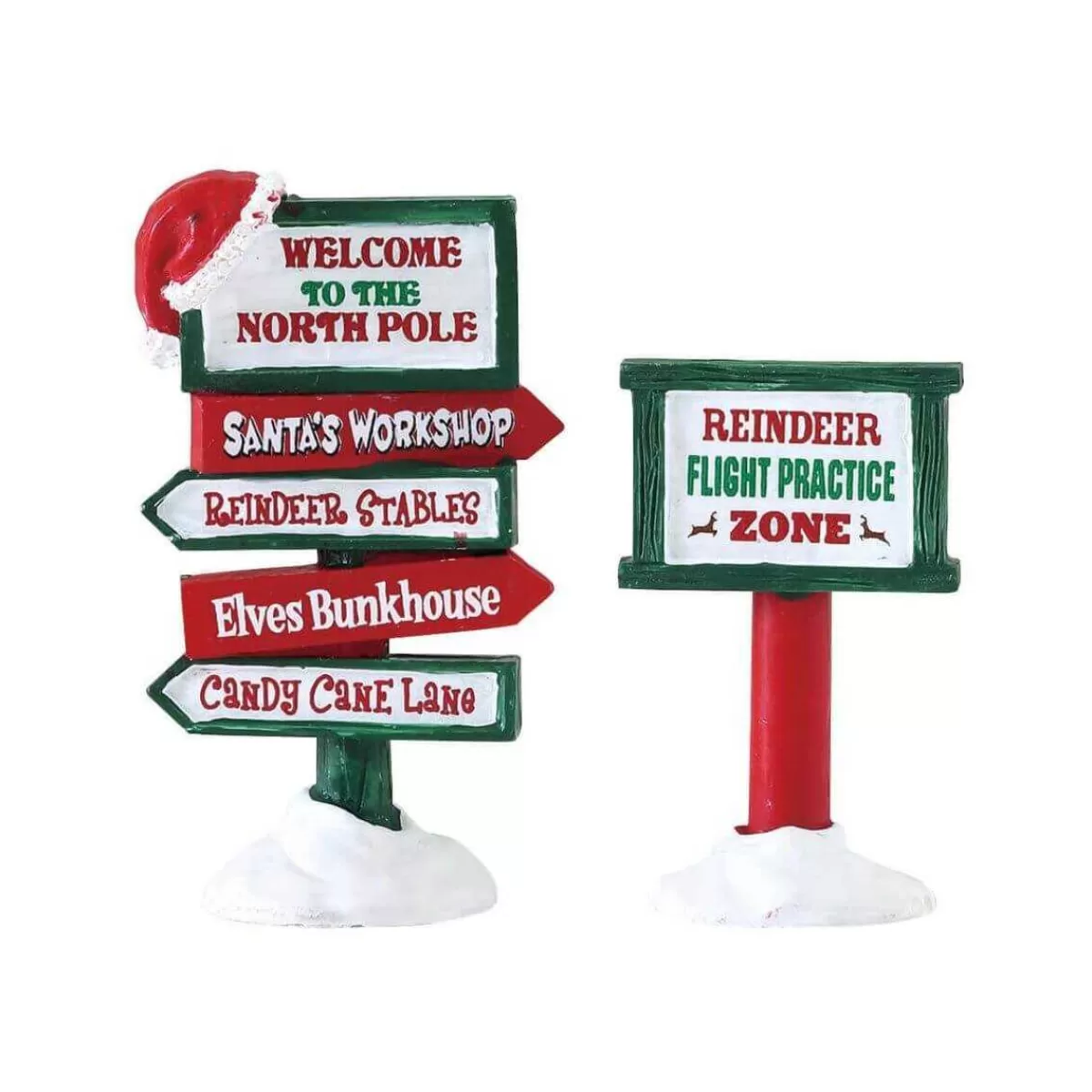 Gloria Store Allestimento villaggio<North Pole Signs - Lemax 74325