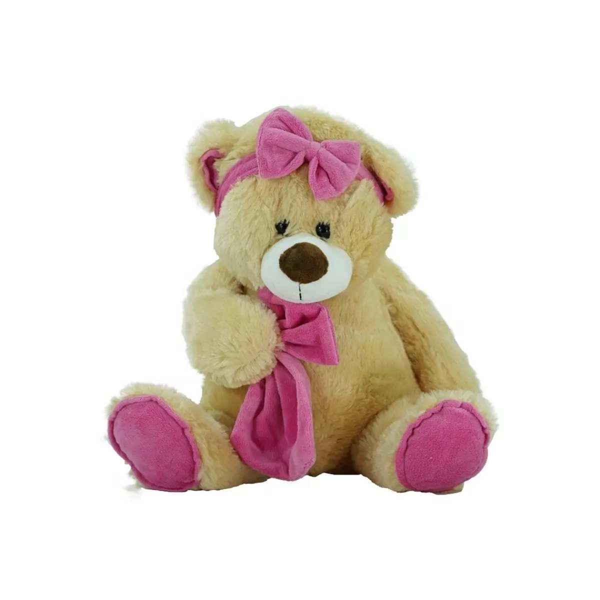 Gloria Store Peluche & Cuscini<Orsetto In Peluche Con Fiocco Fucsia 2 Misure