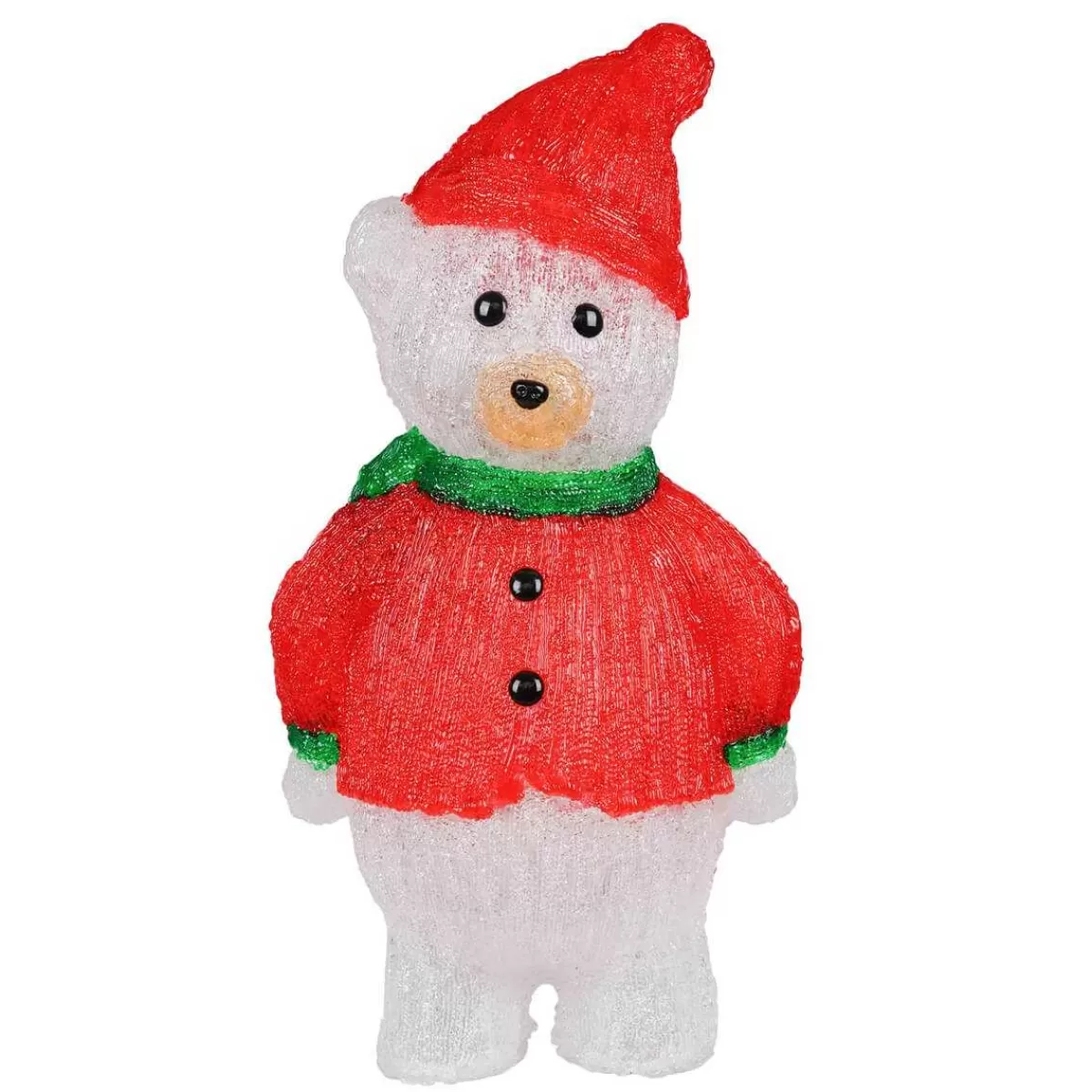 Gloria Store Tende, Cascate e Figure<Orso Bianco Luminoso Natalizio H.60 Cm