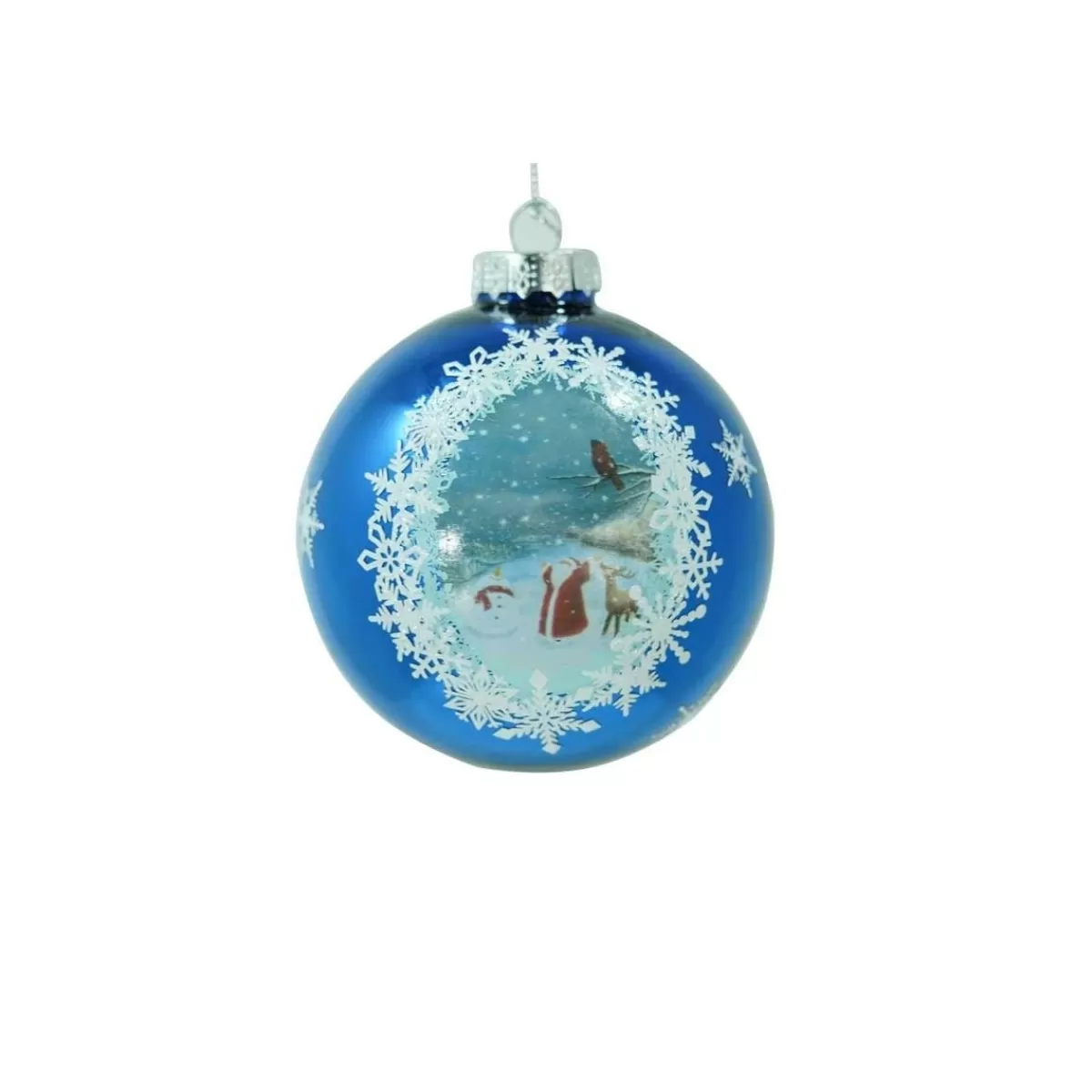 Gloria Store Palle di Natale in Vetro<Palla Natalizia In Vetro Blu D.10 Cm