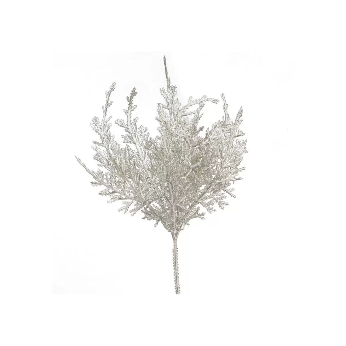 Gloria Store Rami e Fiori Natalizi<Pick Con Rametti Metallizzati Silver L.30 Cm