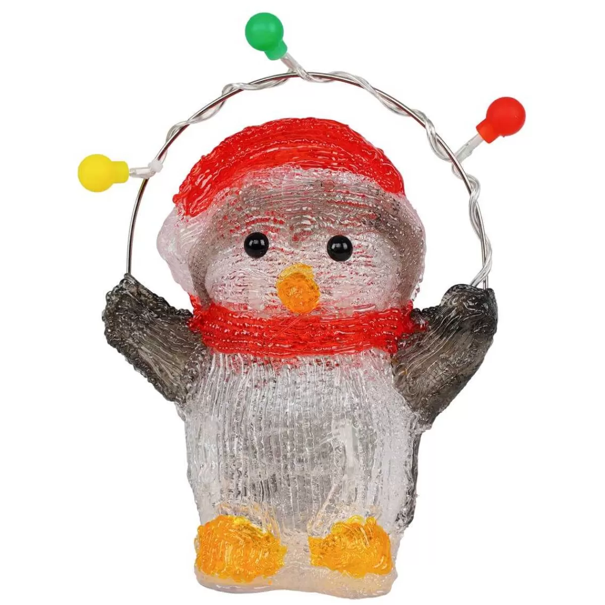 Gloria Store Tende, Cascate e Figure<Pinguino Luminoso Natalizio H.22 Cm