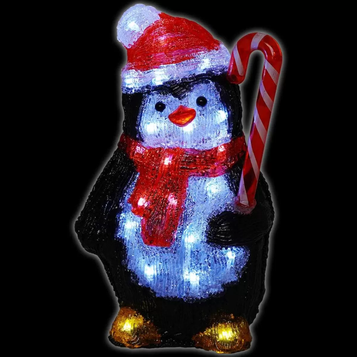 Gloria Store Tende, Cascate e Figure<Pinguino Luminoso Natalizio H.30 Cm