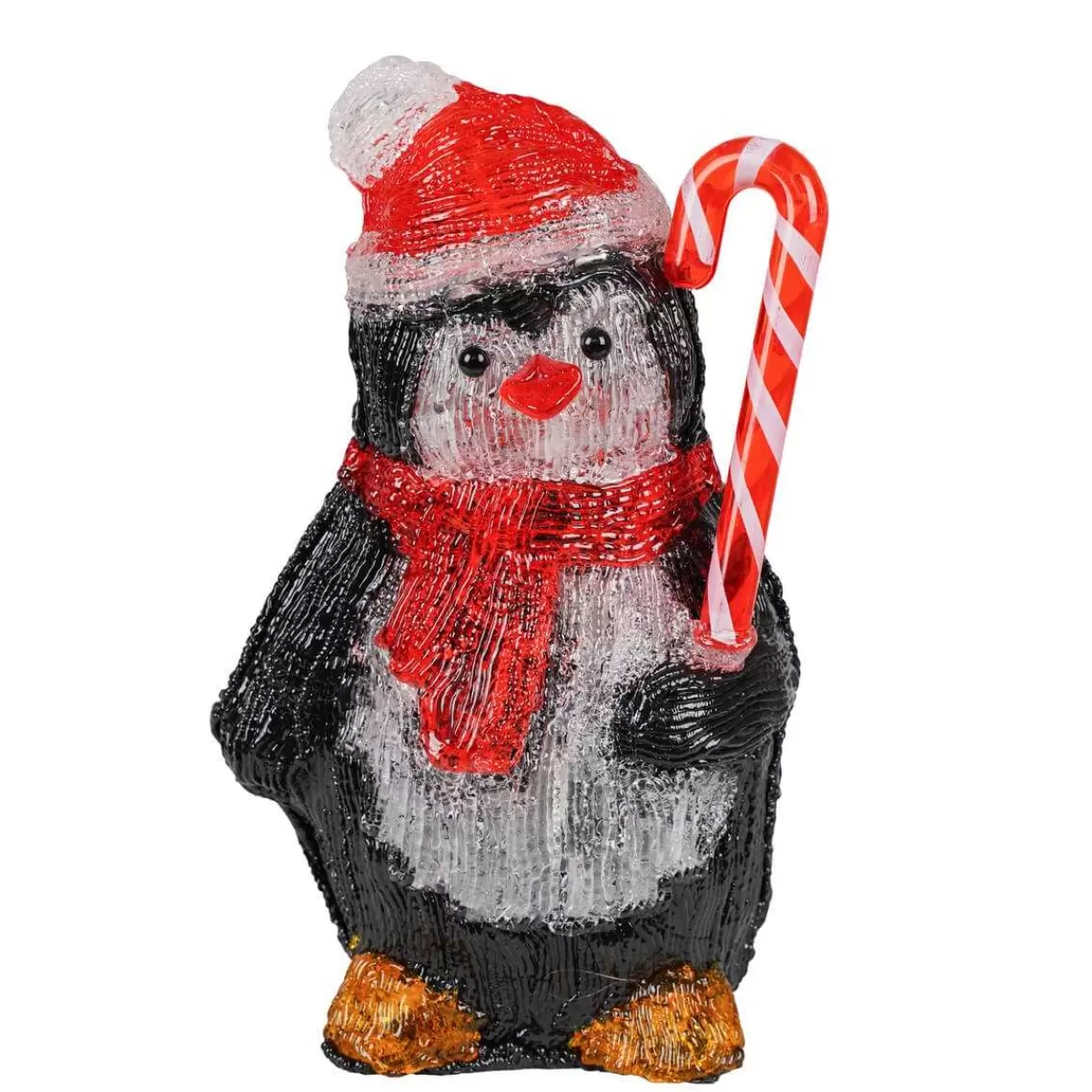 Gloria Store Tende, Cascate e Figure<Pinguino Luminoso Natalizio H.30 Cm