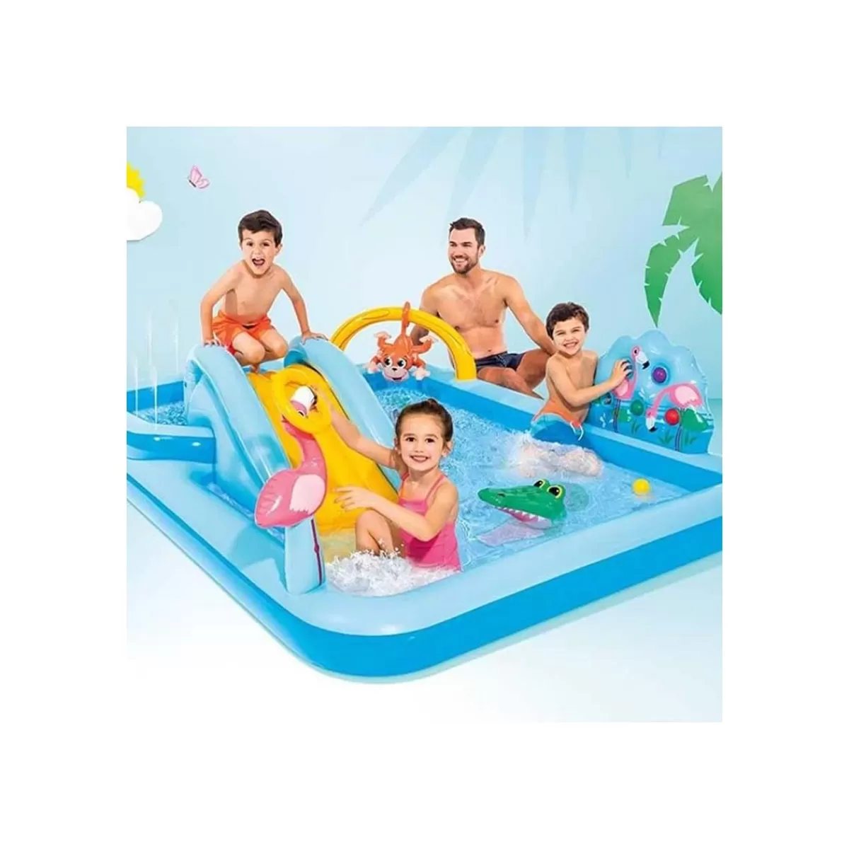 Gloria Store Giochi Gonfiabili | Piscine gonfiabili<Piscina Giungla 244x198x71 Cm - Intex 57161