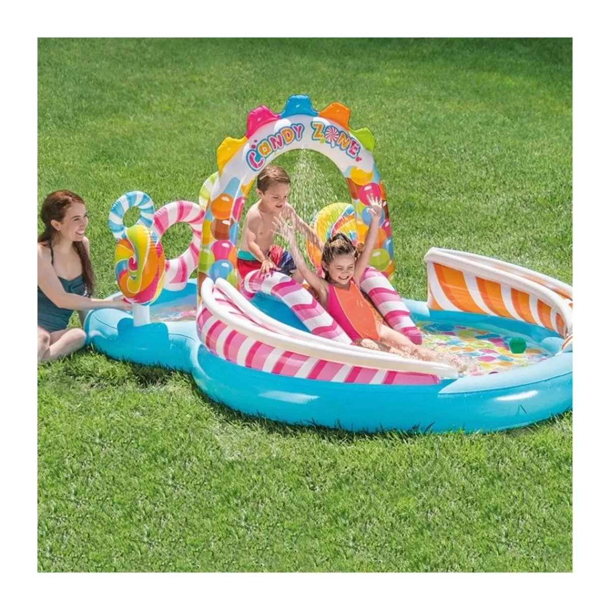 Gloria Store Giochi Gonfiabili | Piscine gonfiabili<Piscina Gonfiabile Candy 259x191x130 Cm - Intex 57149