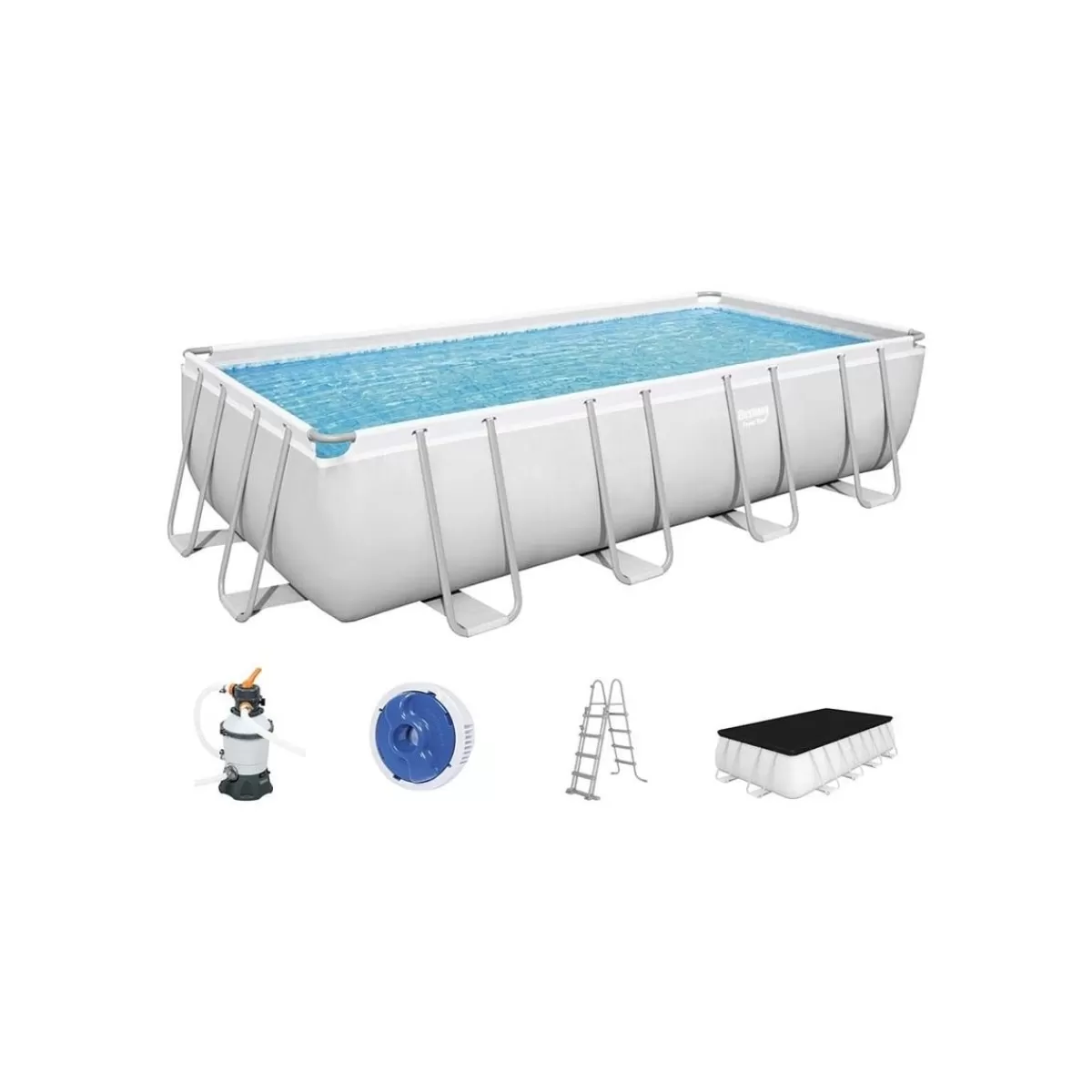 Gloria Store Piscine Fuori Terra Bestway<Piscina Power Steel Rettangolare 488x244x122 Cm - Bestway 56671