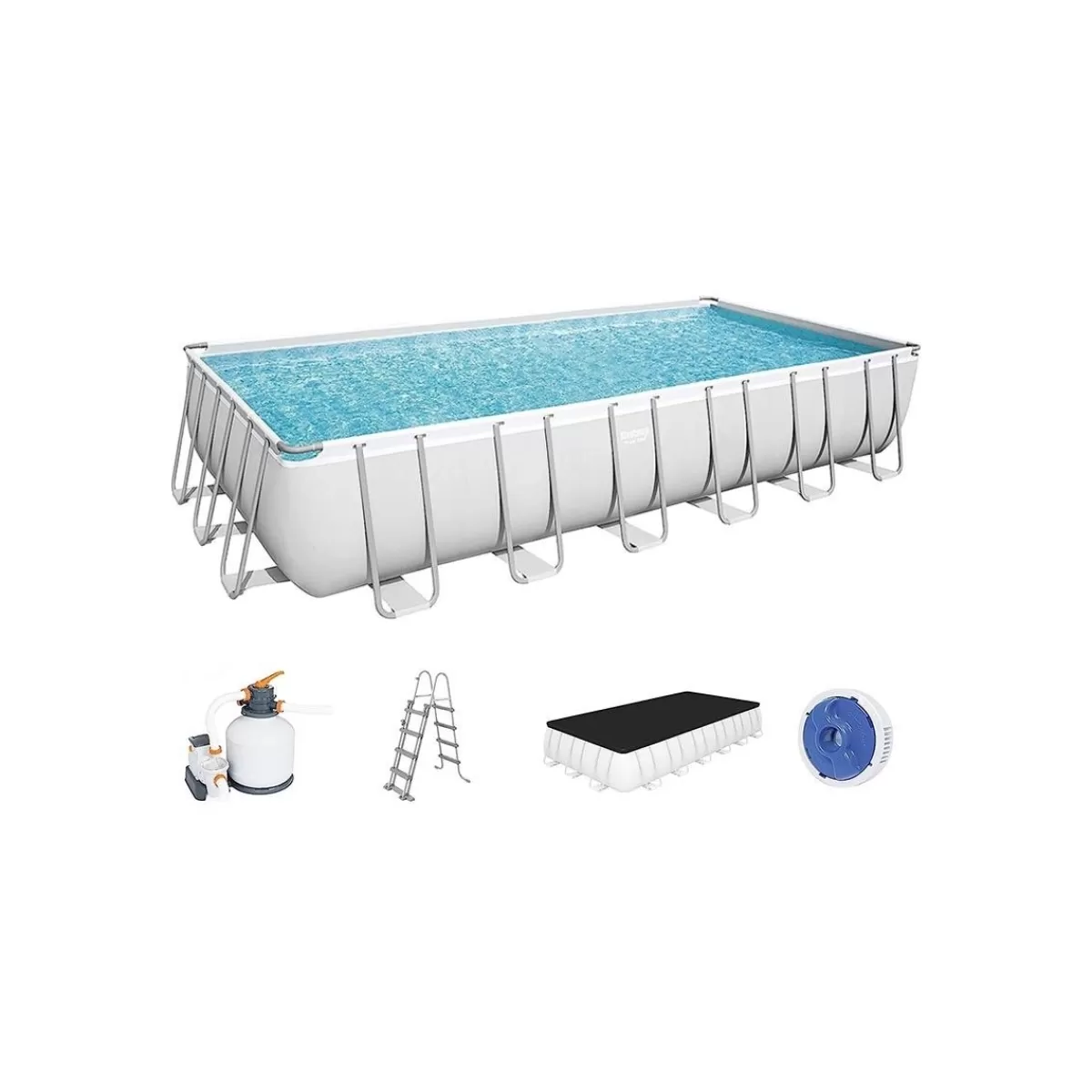 Gloria Store Piscine Fuori Terra Bestway<Piscina Power Steel Rettangolare 732x366x132 Cm - Bestway 56475