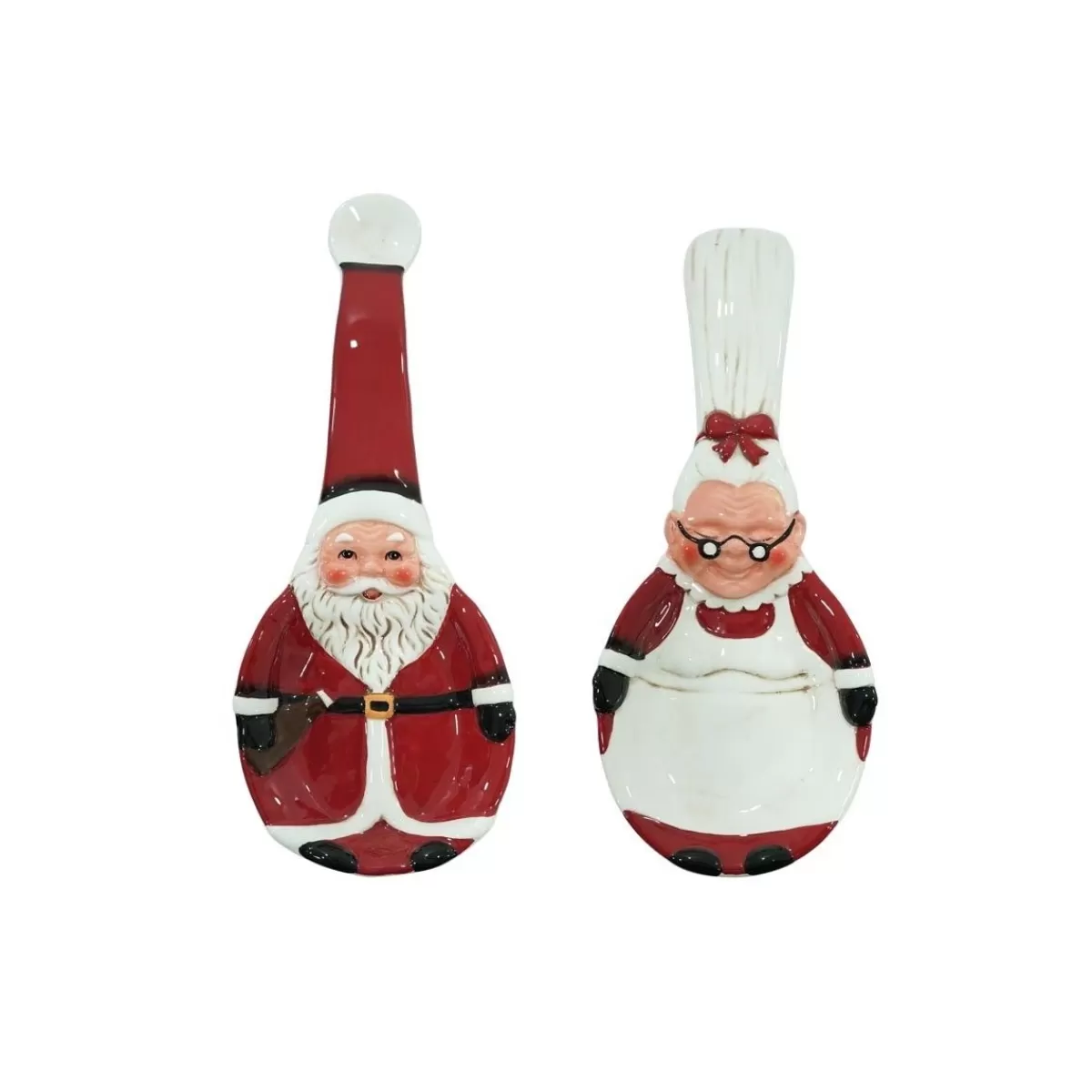 Gloria Store Ceramica<Poggia Cucchiaio Natalizio In Ceramica Set 2 Pz