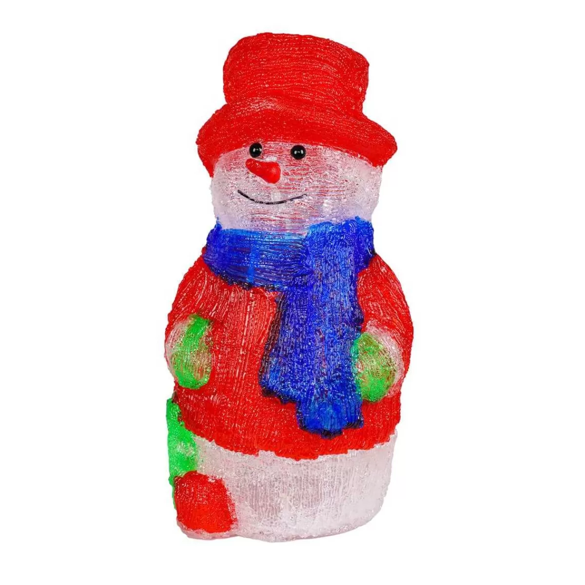 Gloria Store Tende, Cascate e Figure<Pupazzo Di Neve Natalizio Luminoso H.40,5 Cm