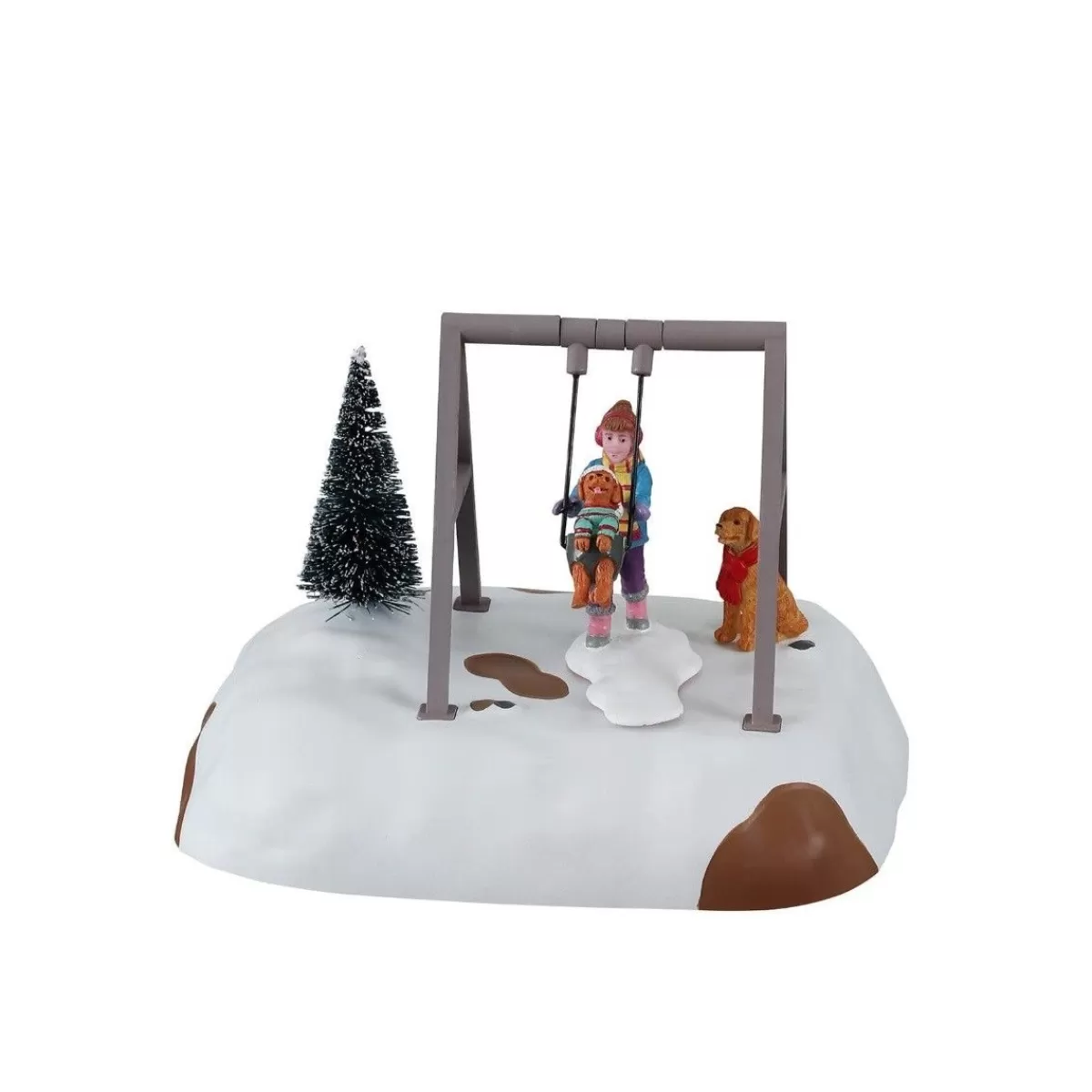 Gloria Store Accessori | Personaggi<Puppy Gets A Swing Ride - Lemax 14836