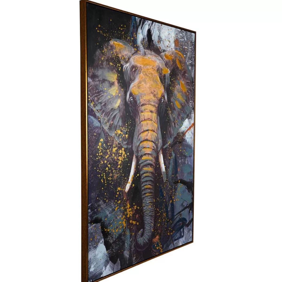 Gloria Store Quadri<Quadro Su Tela Con Elefante 80x120 Cm