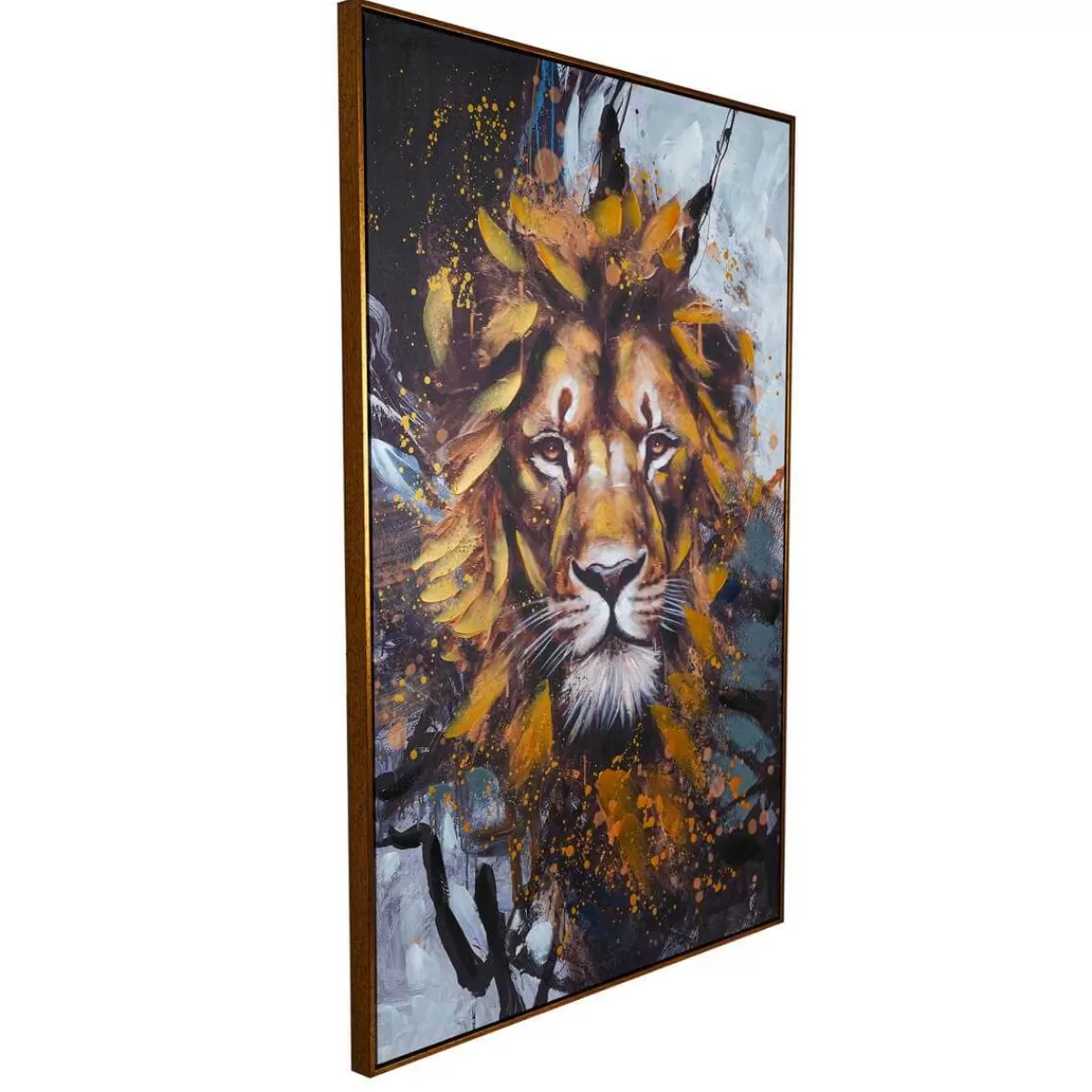 Gloria Store Quadri<Quadro Su Tela Con Leone 80x120 Cm