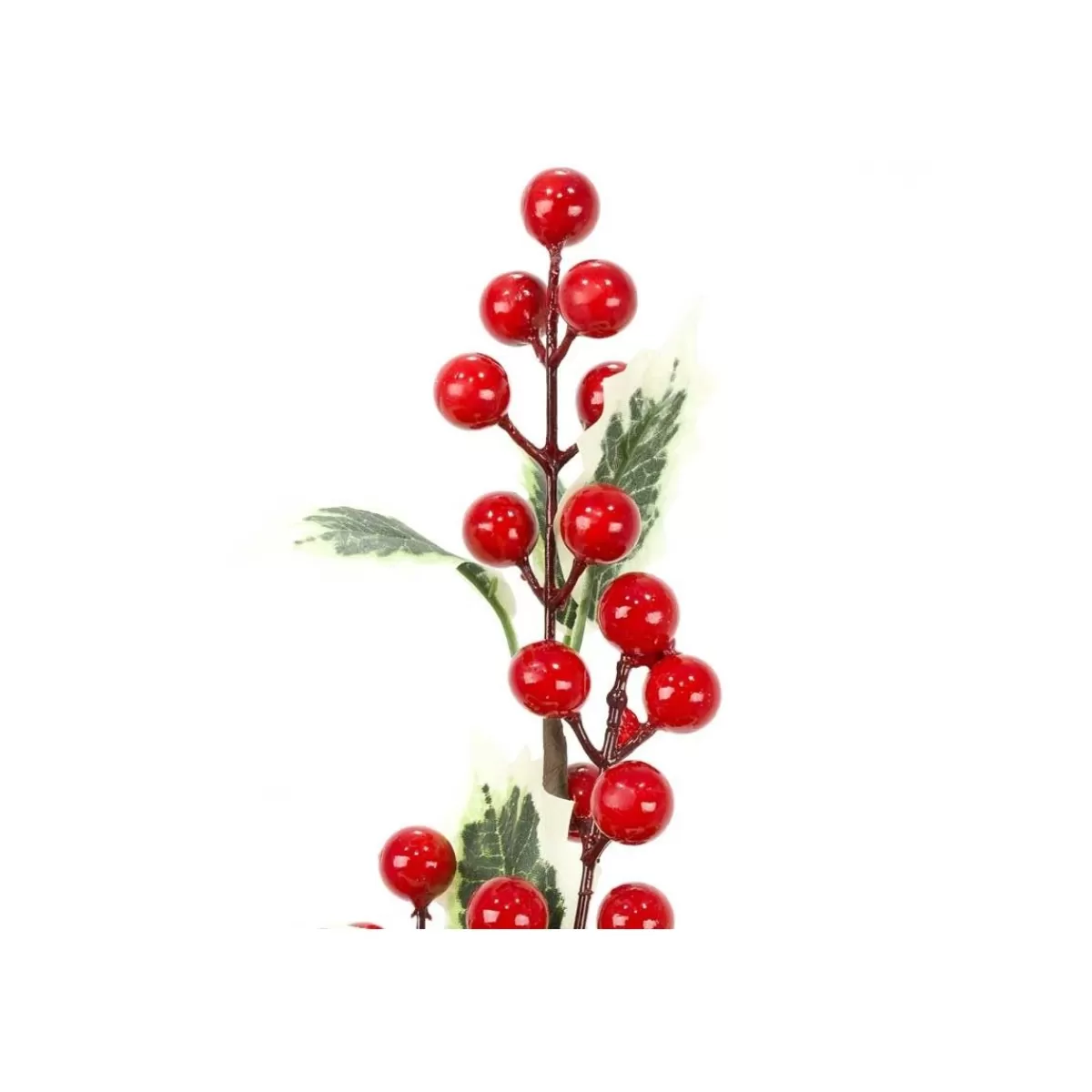 Gloria Store Rami e Fiori Natalizi<Ramo Natalizio Con Bacche Rosse E Agrifoglio H.57 Cm