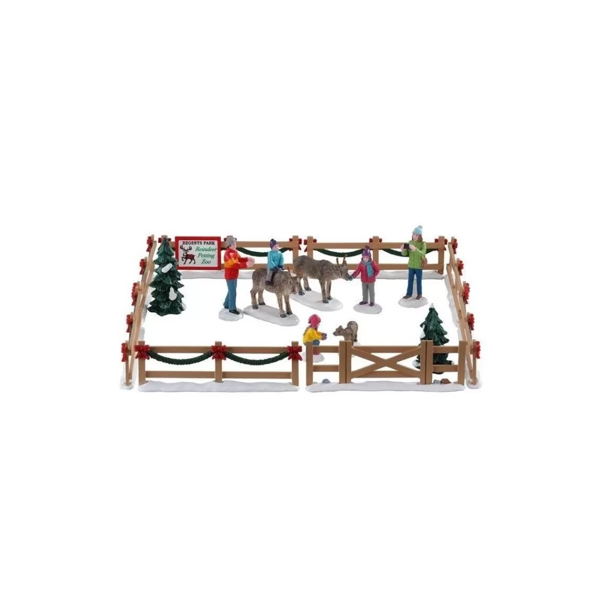 Gloria Store Edifici, Giostre e Scene<Reindeer Petting Zoo Set Of 17 - Lemax 93434