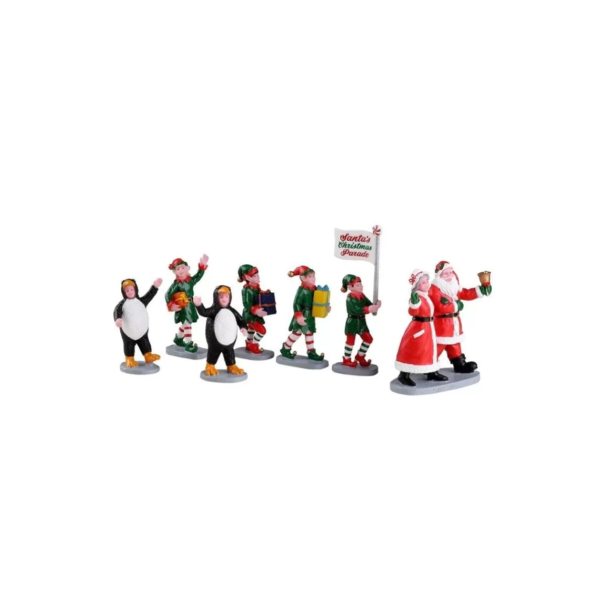 Gloria Store Personaggi | Edifici, Giostre e Scene<Santa'S Elf Parade Set Of 7 - Lemax 23592