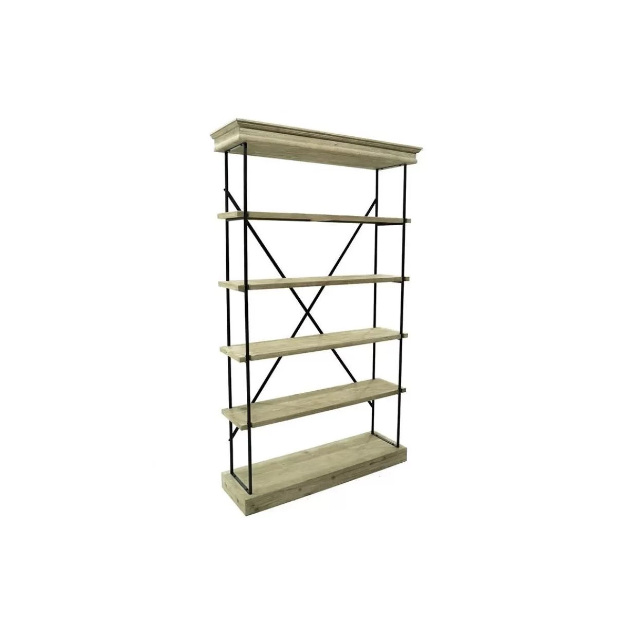 Gloria Store • Espositori e Mobiletti<Scaffale/Libreria In Legno E Metallo, Stile Industrial - Fox